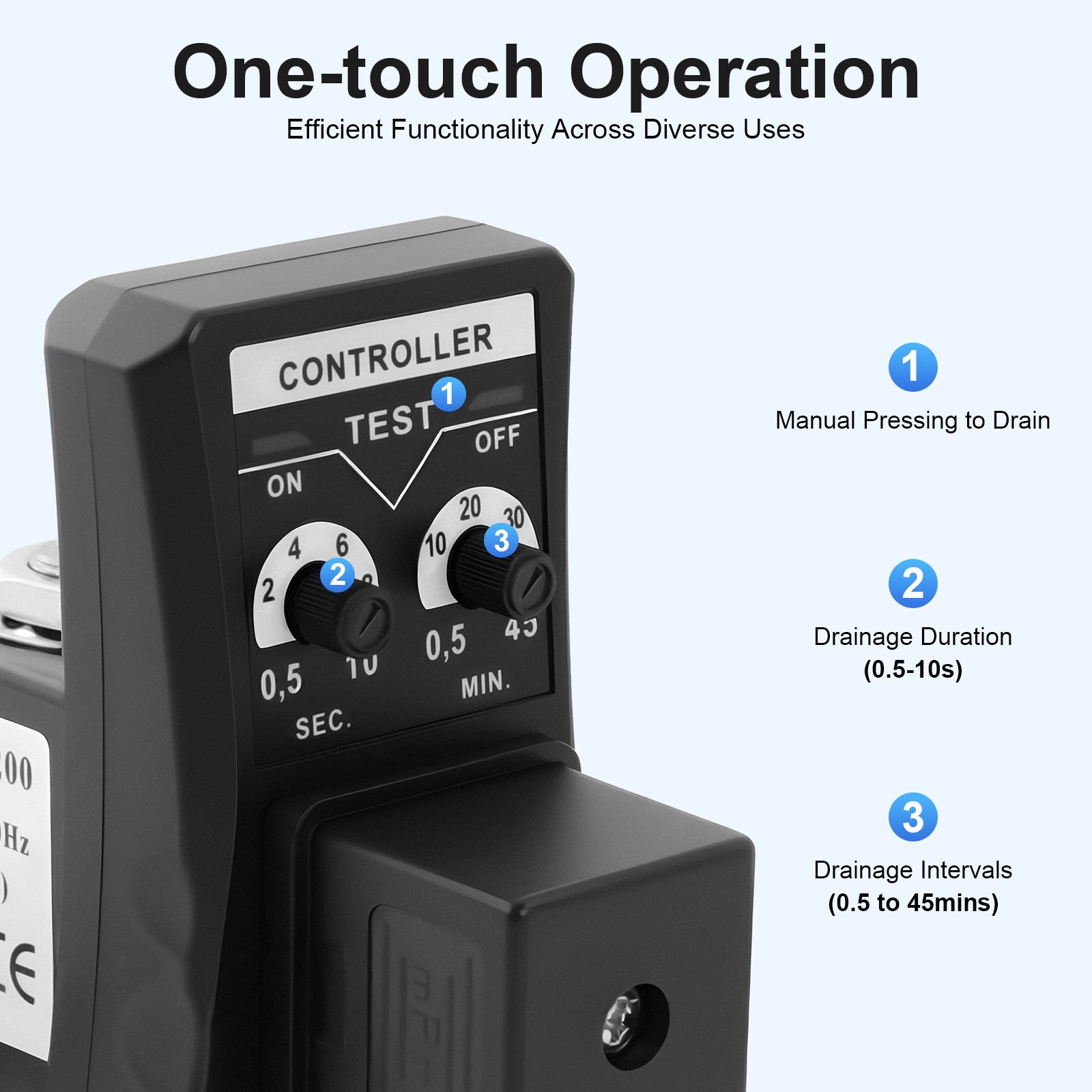 Compressor Automatic Electronic Timed Air Tank Water Moisture Drain Valve Timer
