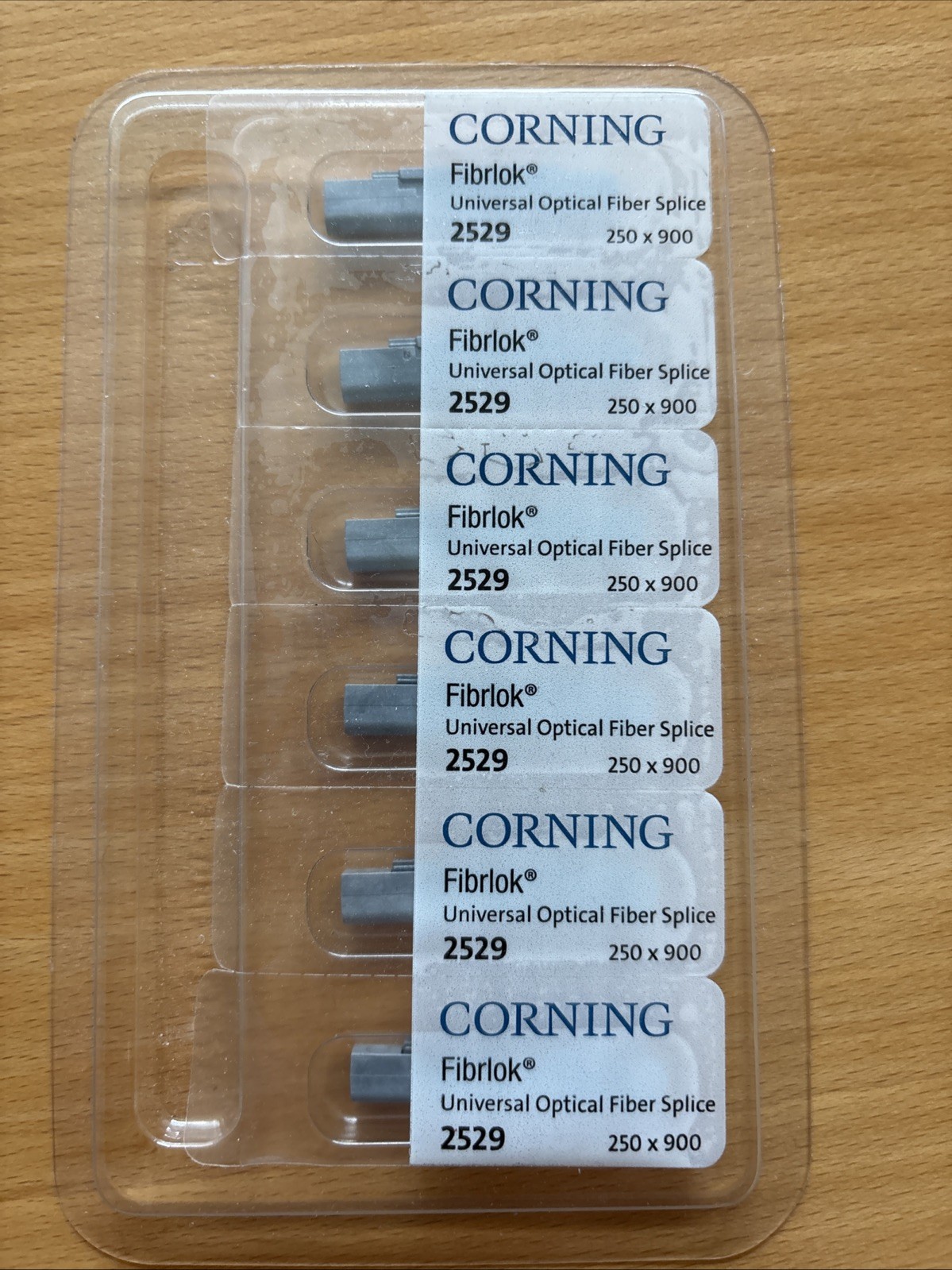 Fusion Splicing Corning FIBRLOK2 2529 (SET OF 6) FIBERSPLICE 250/900 3m