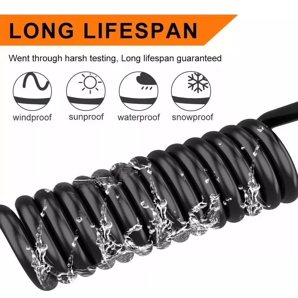 18 Gauge 3 Conductor Electrical Wire, 50FT Black Stranded Low Voltage 18/3 Cable