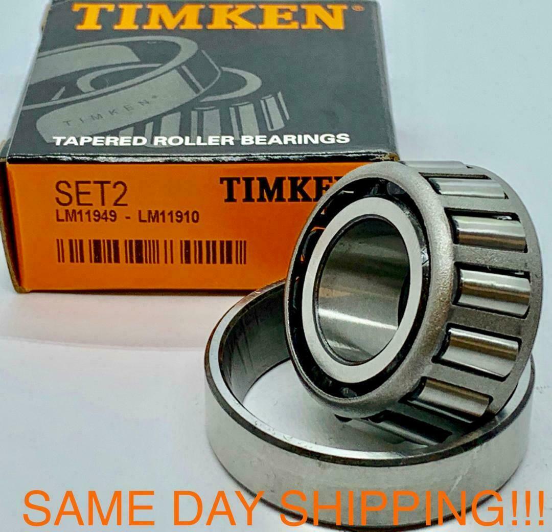 Timken USA Set2, Set 2 ( LM11949 & LM11910) A2 Cup & Cone SAME DAY SHIPPING!