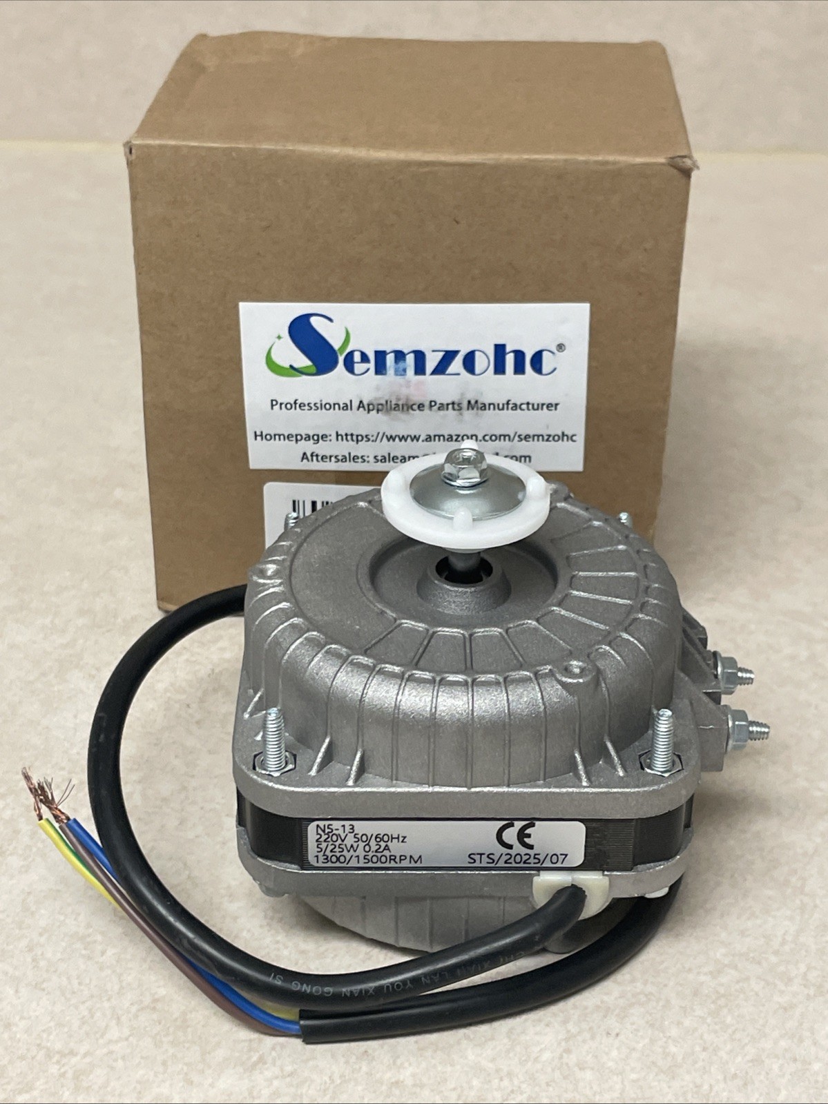 YZF6-13 Condenser Fan AC Motor 1550 RPM 120V 60HZ 33W 0.55A, 1759-686 Evaporator