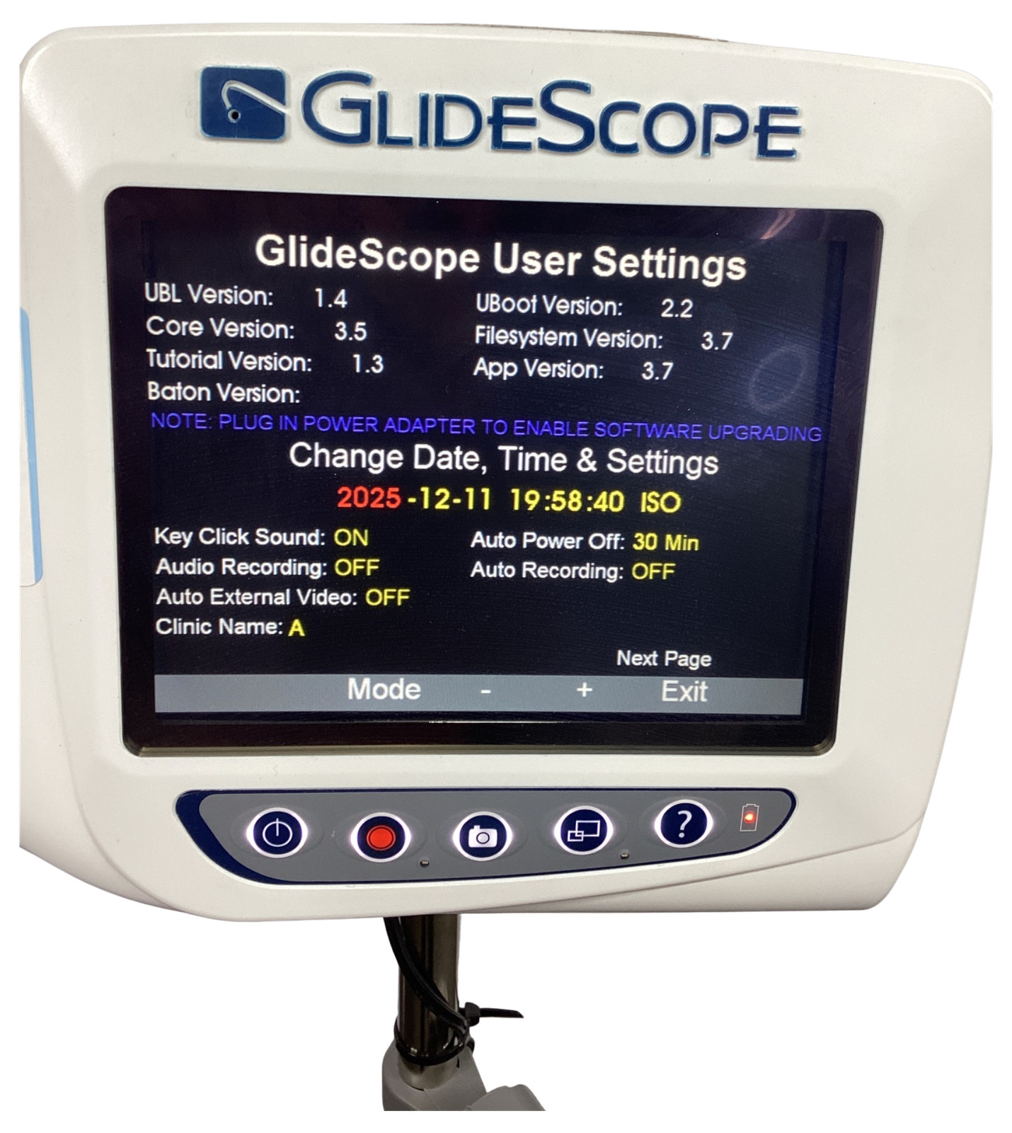VERATHON 0570-0338 GLIDESCOPE VIDEO MONITOR @