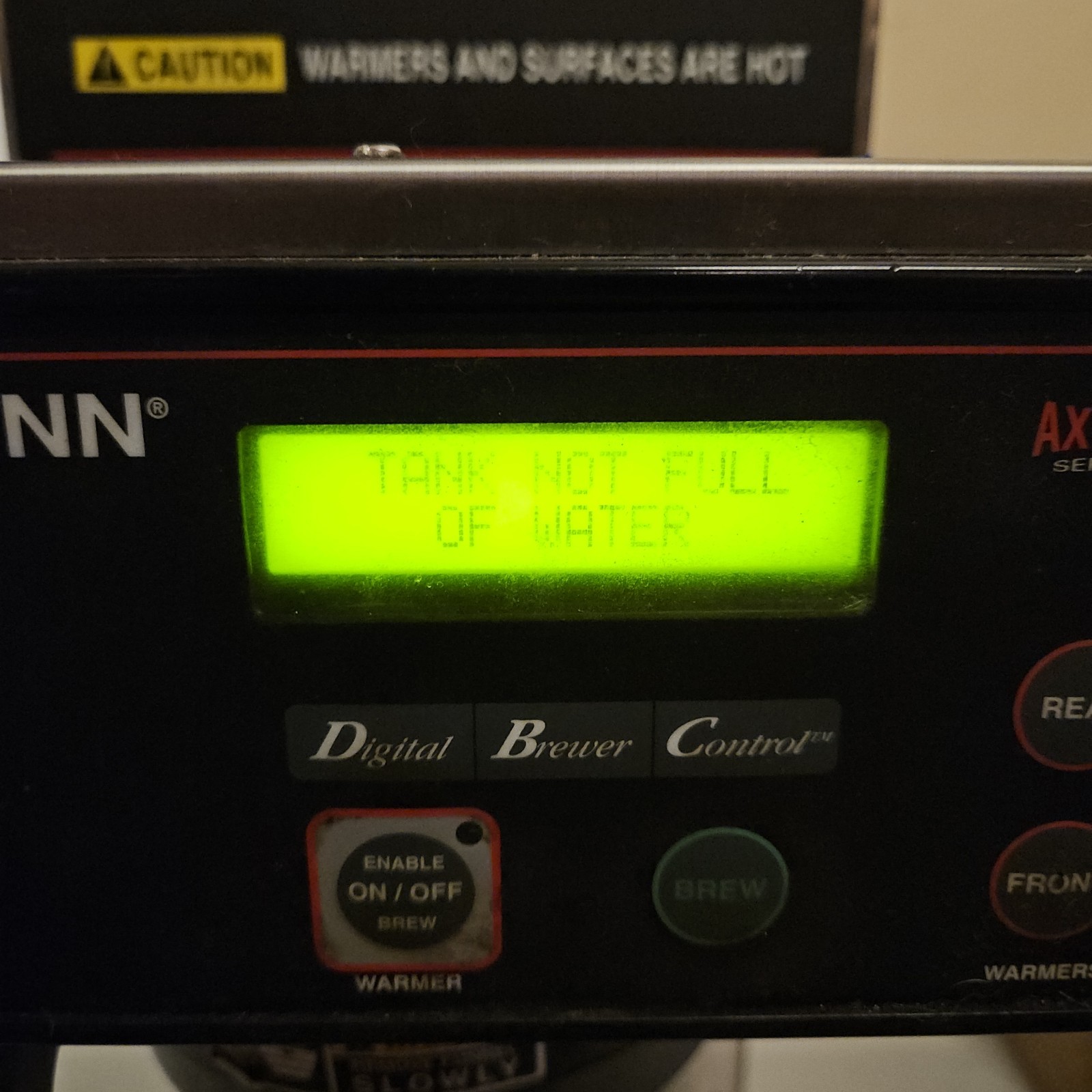 BUNN AXIOM-DV-3 Commercial 12-Cup Automatic Coffee Brewer Untested Parts