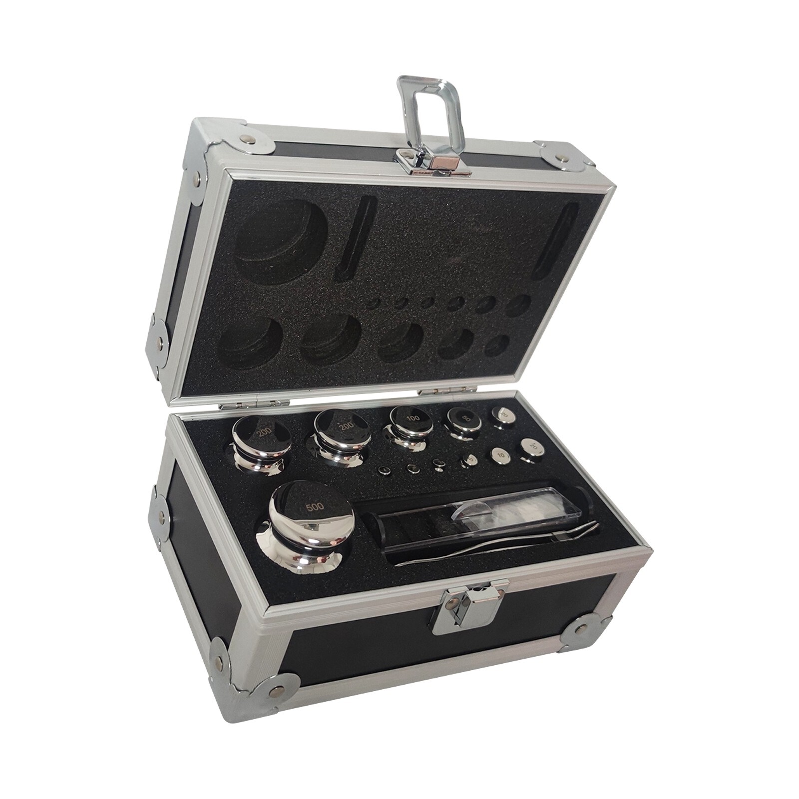 25 PCS/Set F1 Grade 1mg-500g Stainless Steel Calibration Balance Weight Kit