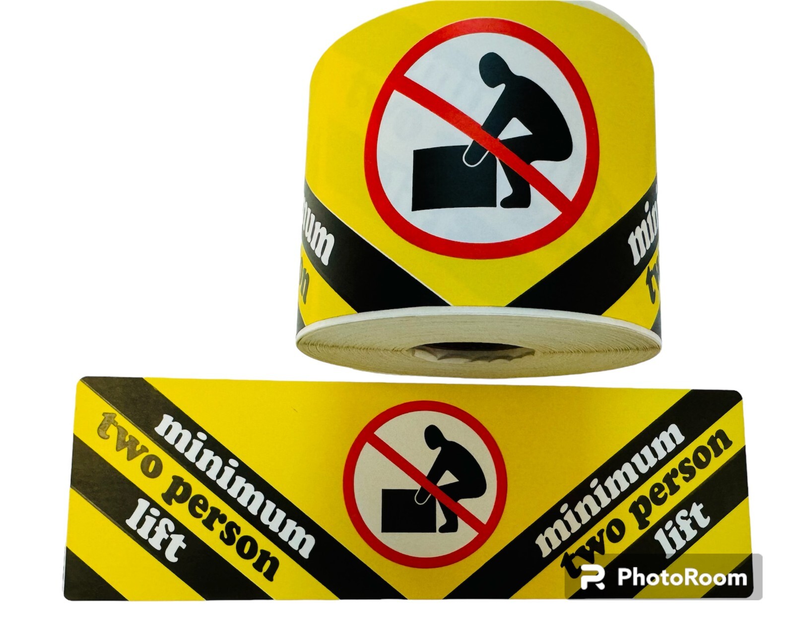 Heavy Lift Two Person Mimimum 2.5″ X 8″ Shipping Adhesive Labels 250 per roll