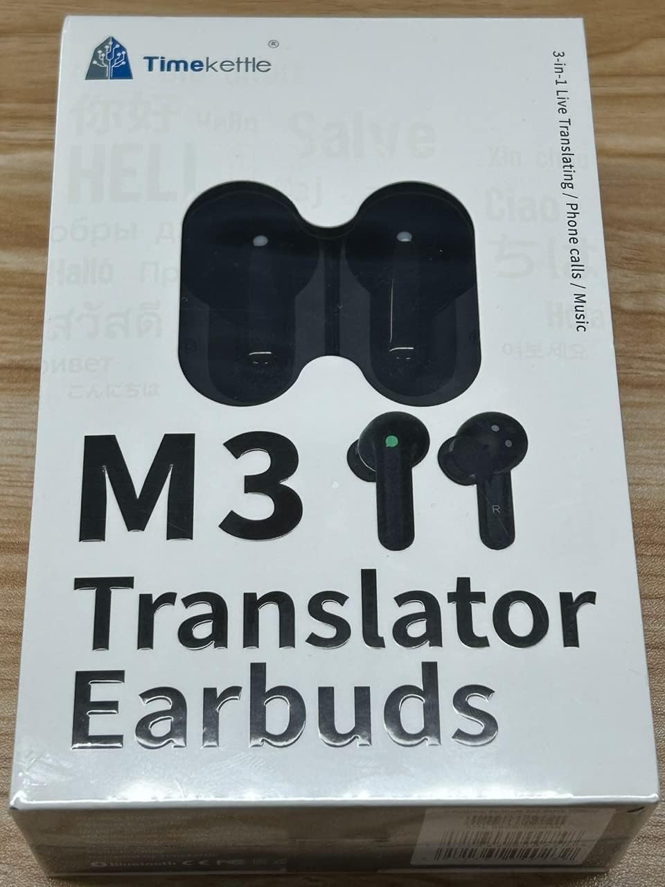 Timekettle M3 3-in-1 Language Translator Earbuds, Real-Time Translation in 43 La