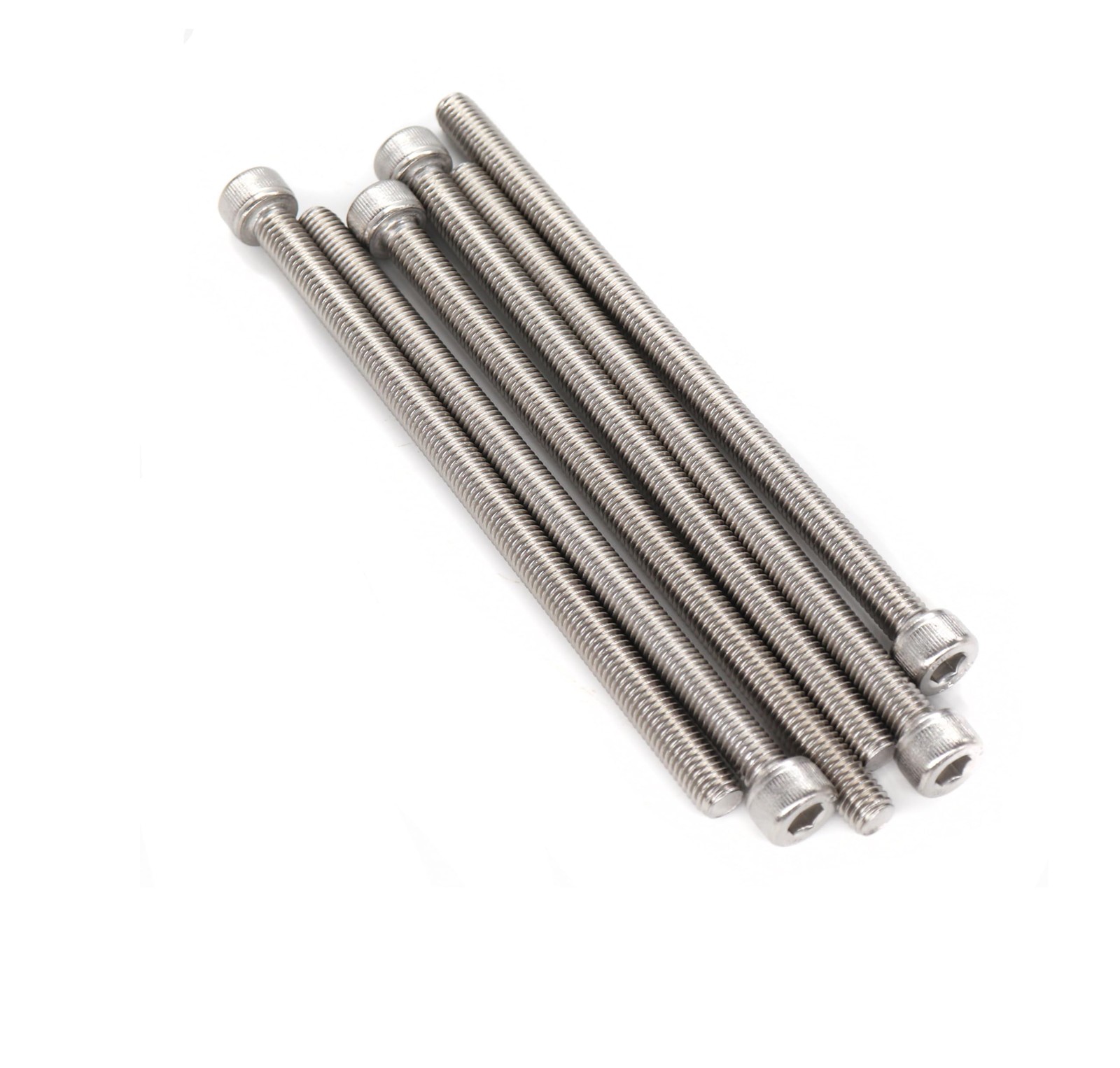 binifiMux 6pcs M5 x 120mm – 0.8mm Pitch Hex Socket Cap M5x120mm 6pcs, silver