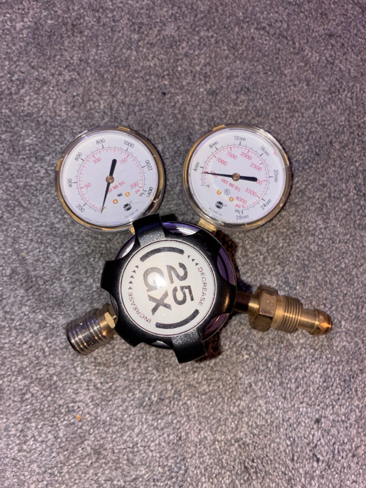 Harris Model 25GX-145-540 2.5″ Single Stage Oxygen Regulator (3000510)