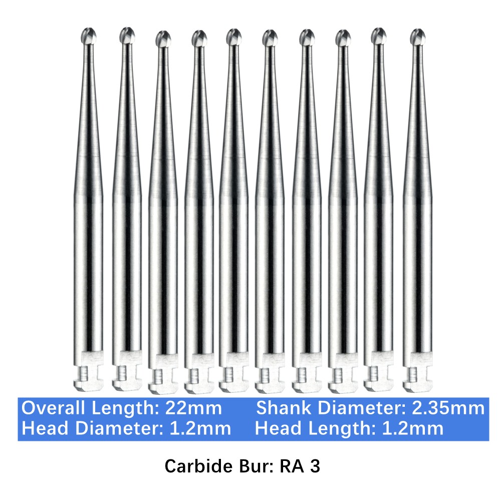 Vakker 10PC/PACK Dental Low Speed Carbide Burs Latch Type LA RA SURG