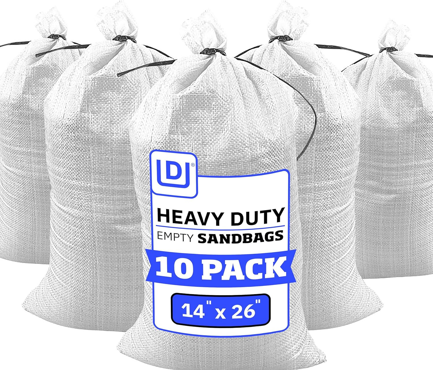 Heavy Duty Sand Bags with Tie Strings Empty Woven Polypropylene Sand-Bags for Fl