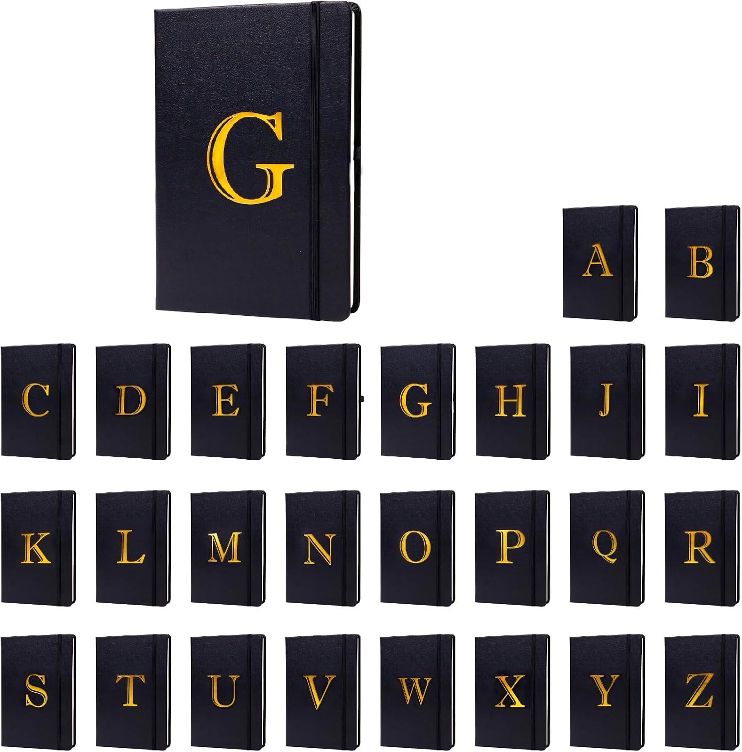 Elegant A5 Business Journal with Ribbon Bookmark & Custom Initials – 200 Pages