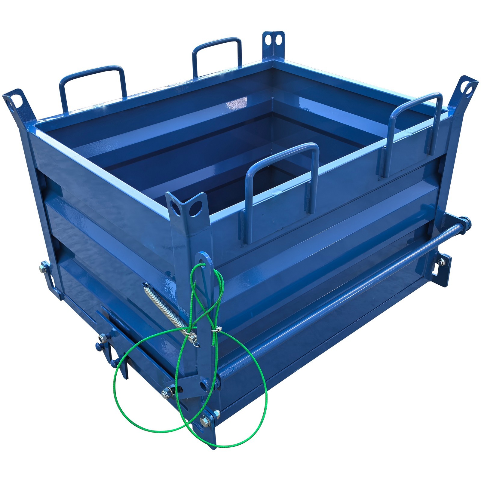 Construction Waste Scrap Bin Self-Dumping Steel Chip Containers for Forklifts
