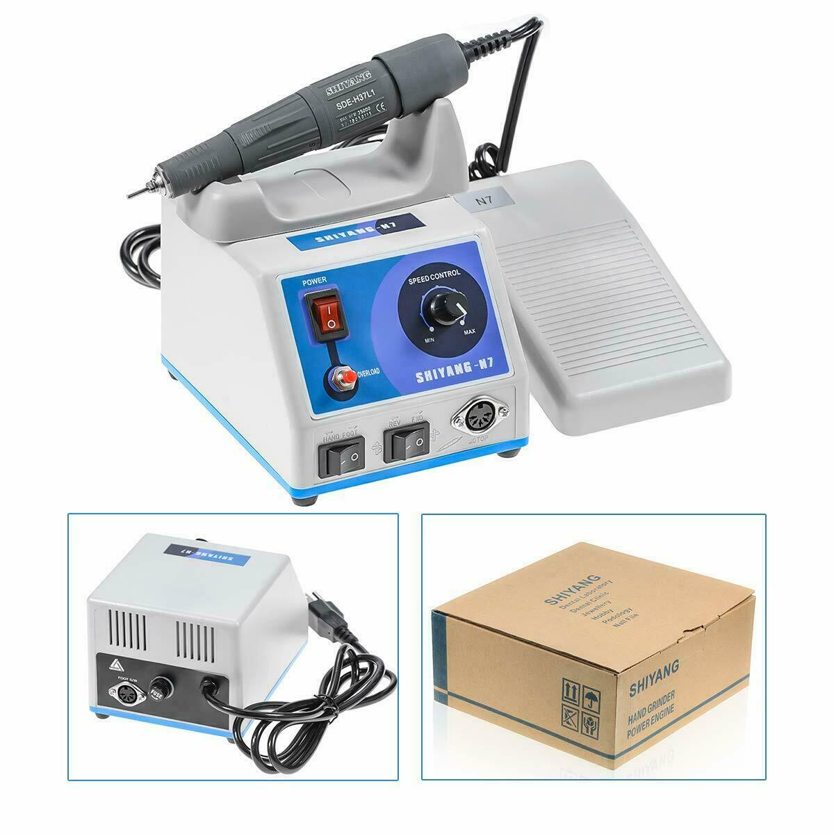 SHIYANG Micro Motor Polisher Machine N7 w/ 35K RPM Handpiece SDE-H37L1 US STOCK