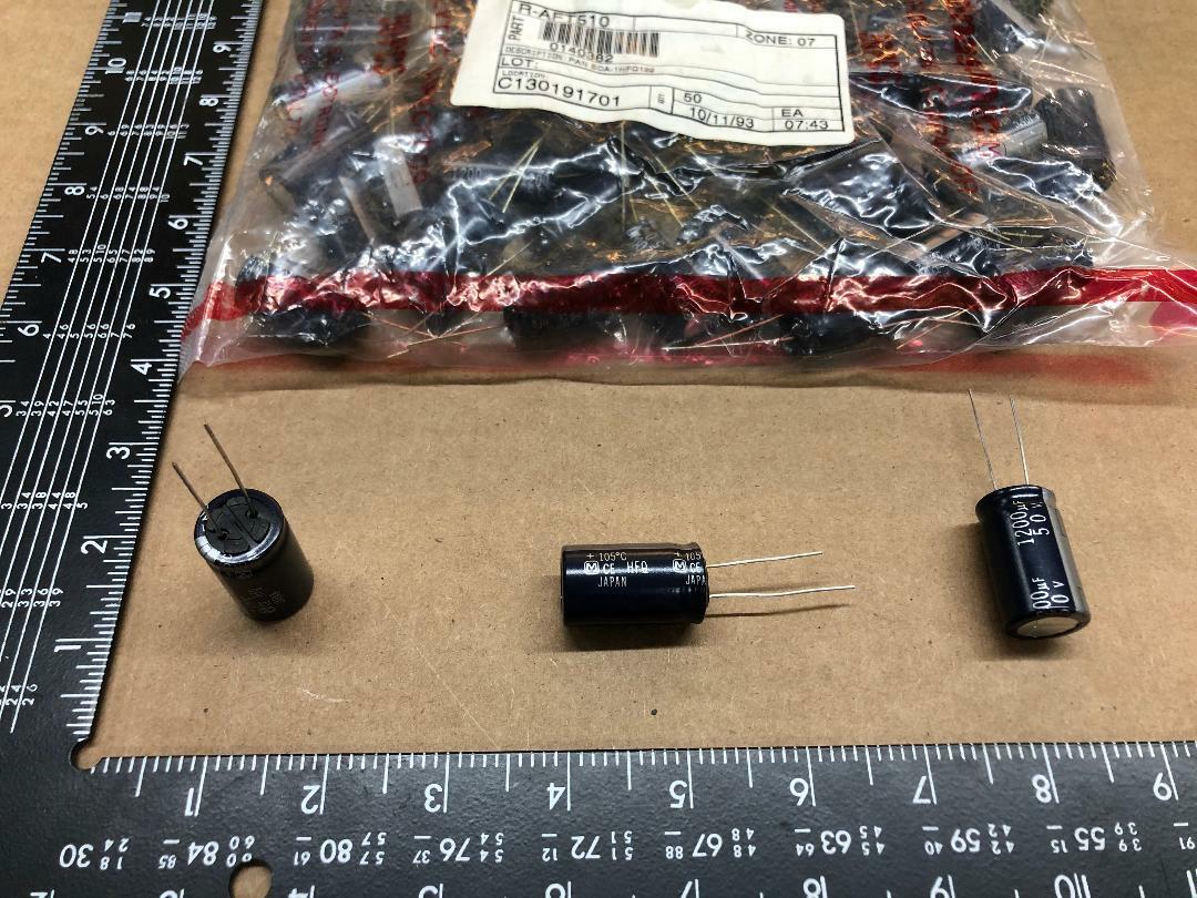 (10 pcs) ECA-1HFQ122 PANASONIC, 1200uF 50V 105*c, Radial Electrolytic Capacitor