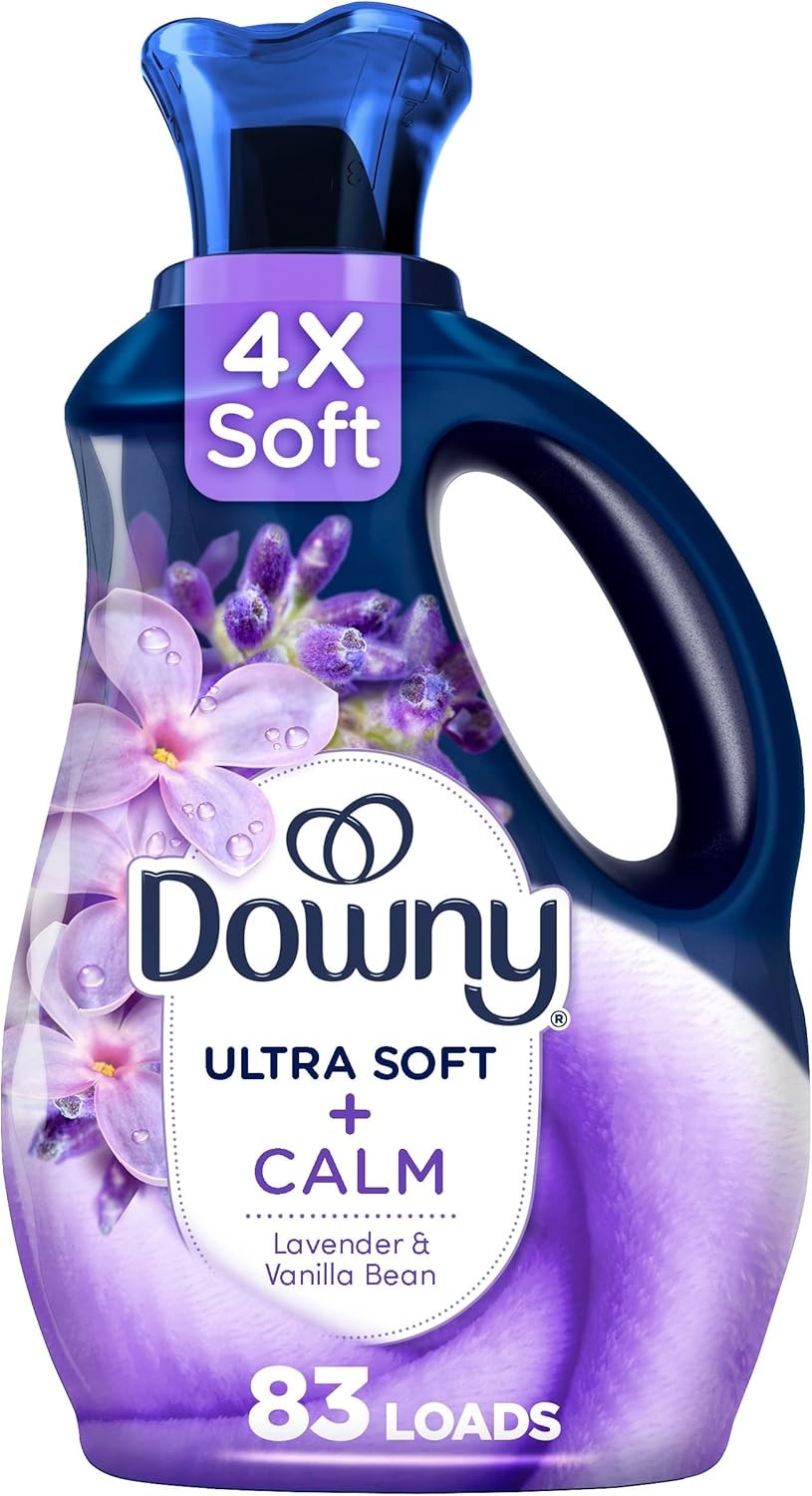 Downy Ultra Soft Fabric Softener Liquid, Calm, Lavender and Vanilla Bean, 56…
