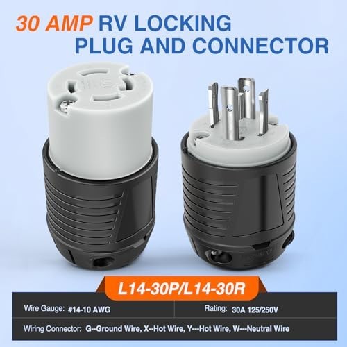 30Amp L14 30P L14 30R Male Female Locking Plug and Connector Generator Twist