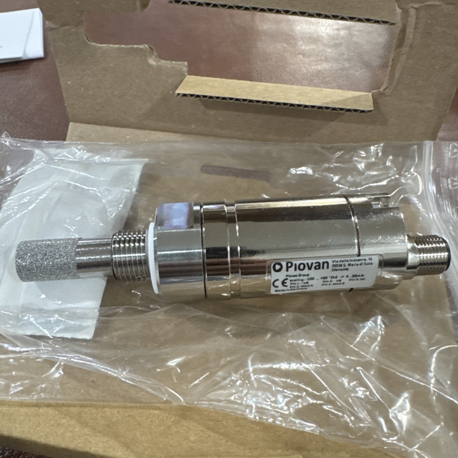 Piovan 0699.015UNF / 0088 Dew Point Meter / Taupunkt Sensor FA 515 – 100… +20Ctd