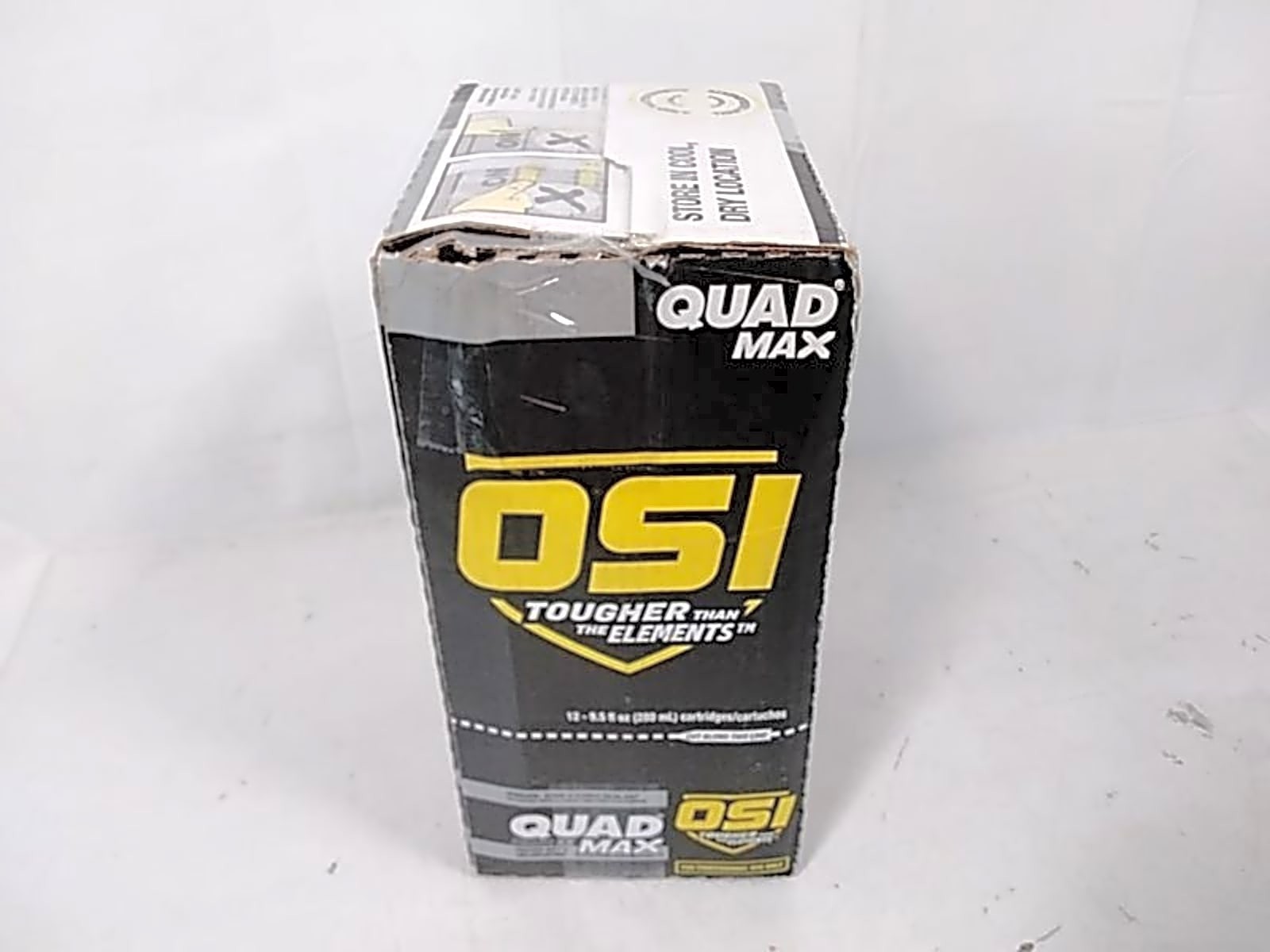 OSI QUAD MAX Window, Door & Siding Sealant, 9.5 fl oz Cartridges, 12-Pack