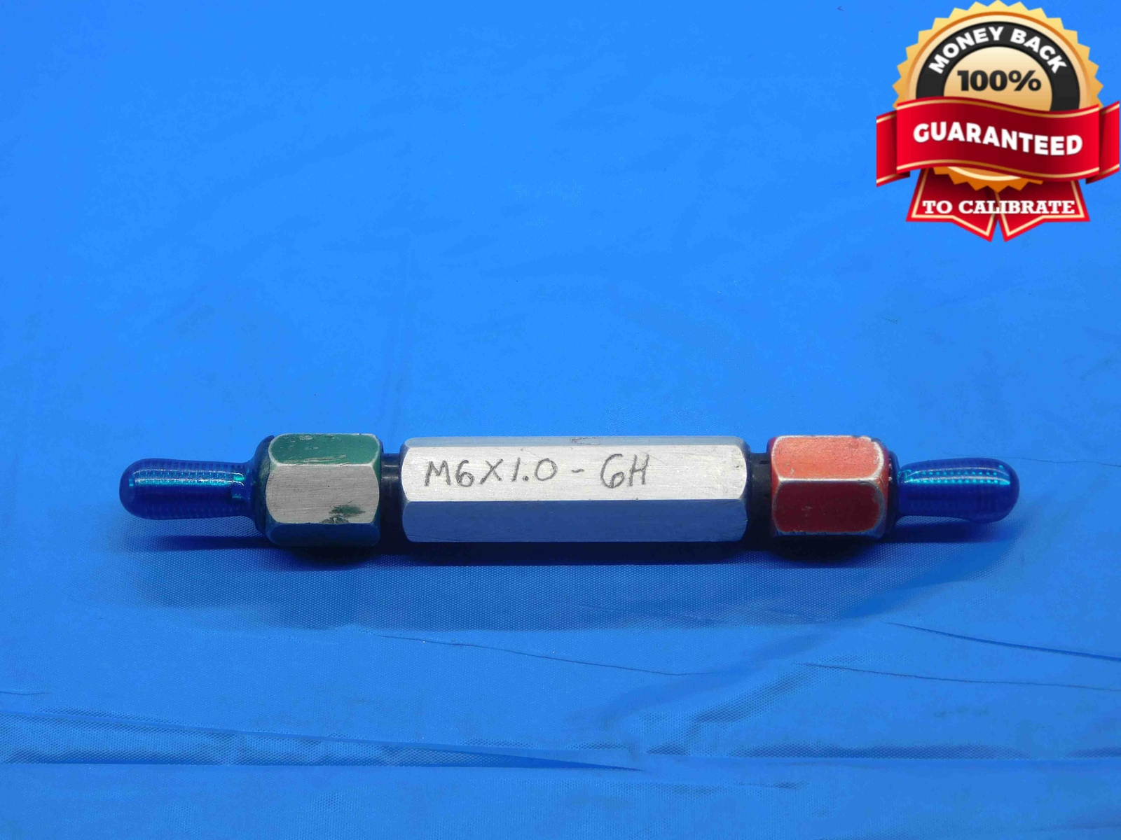 M6 X 1 6H METRIC THREAD PLUG GAGE 6 1.0 GO NO GO P.D.’S = 5.350 & 5.500 CHECK
