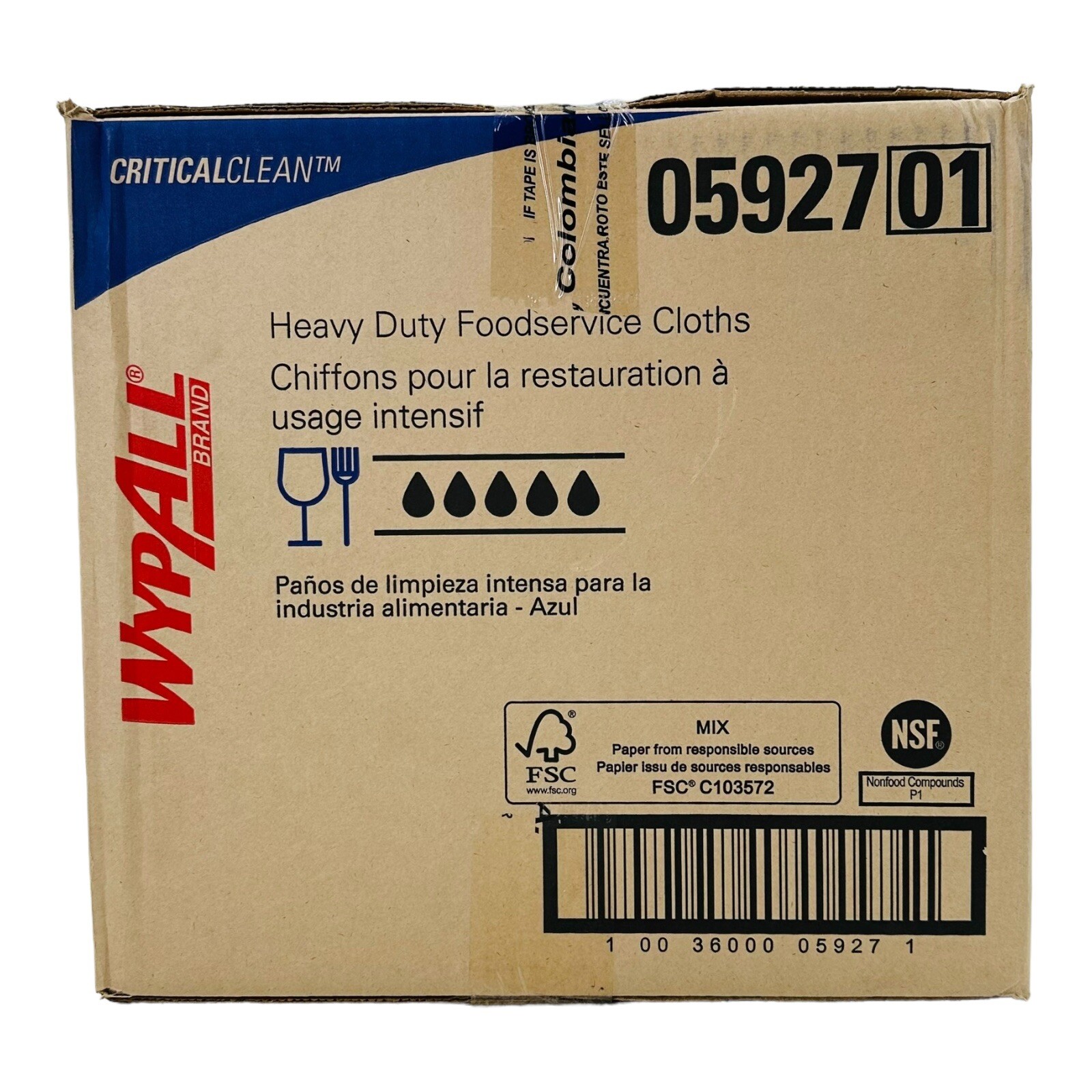 300 Cloths Wypall Heavy Duty Foodservice Cloths 23.2″ x 12.2″ Exp.11/2028