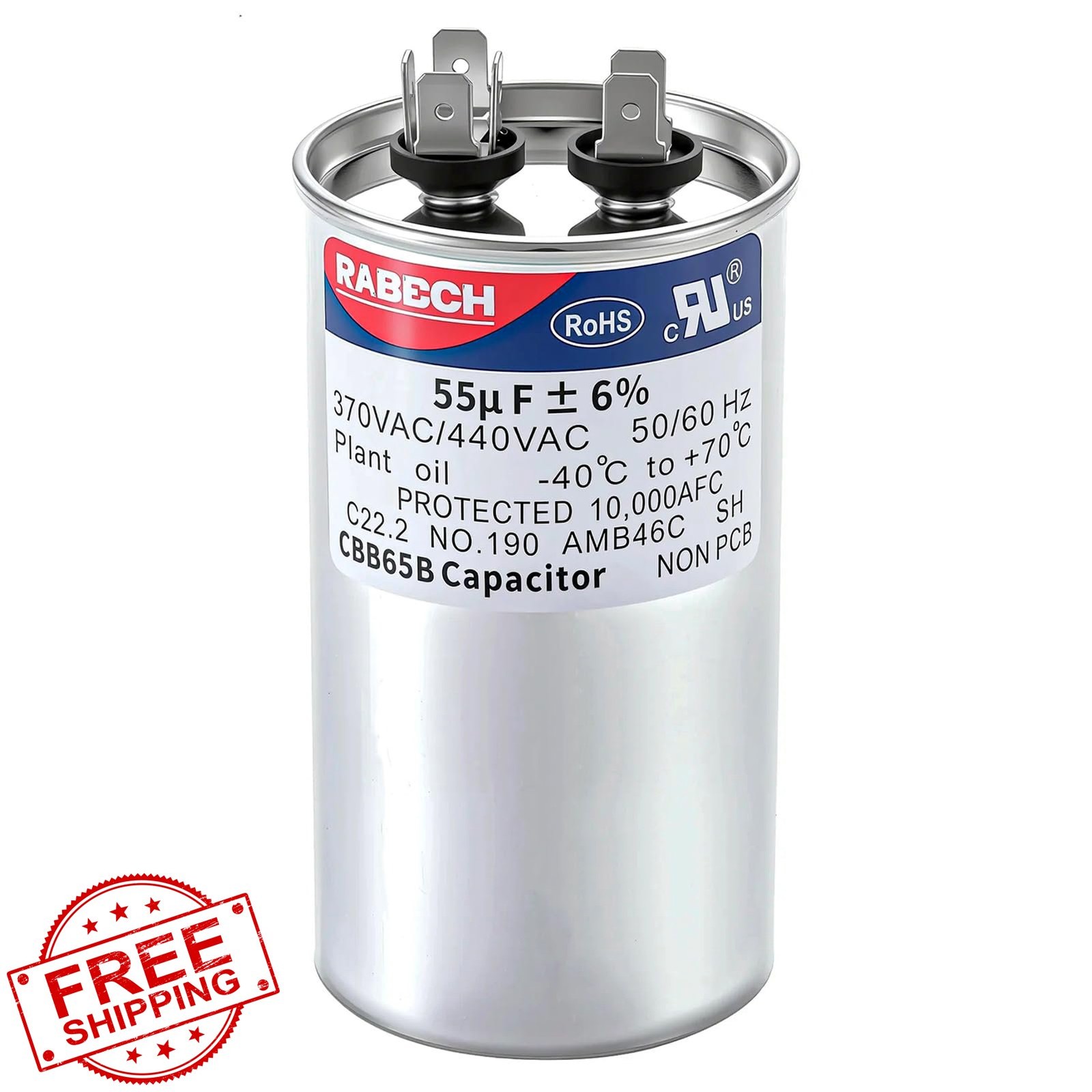RABECH 55MFD 370-450V Capacitor