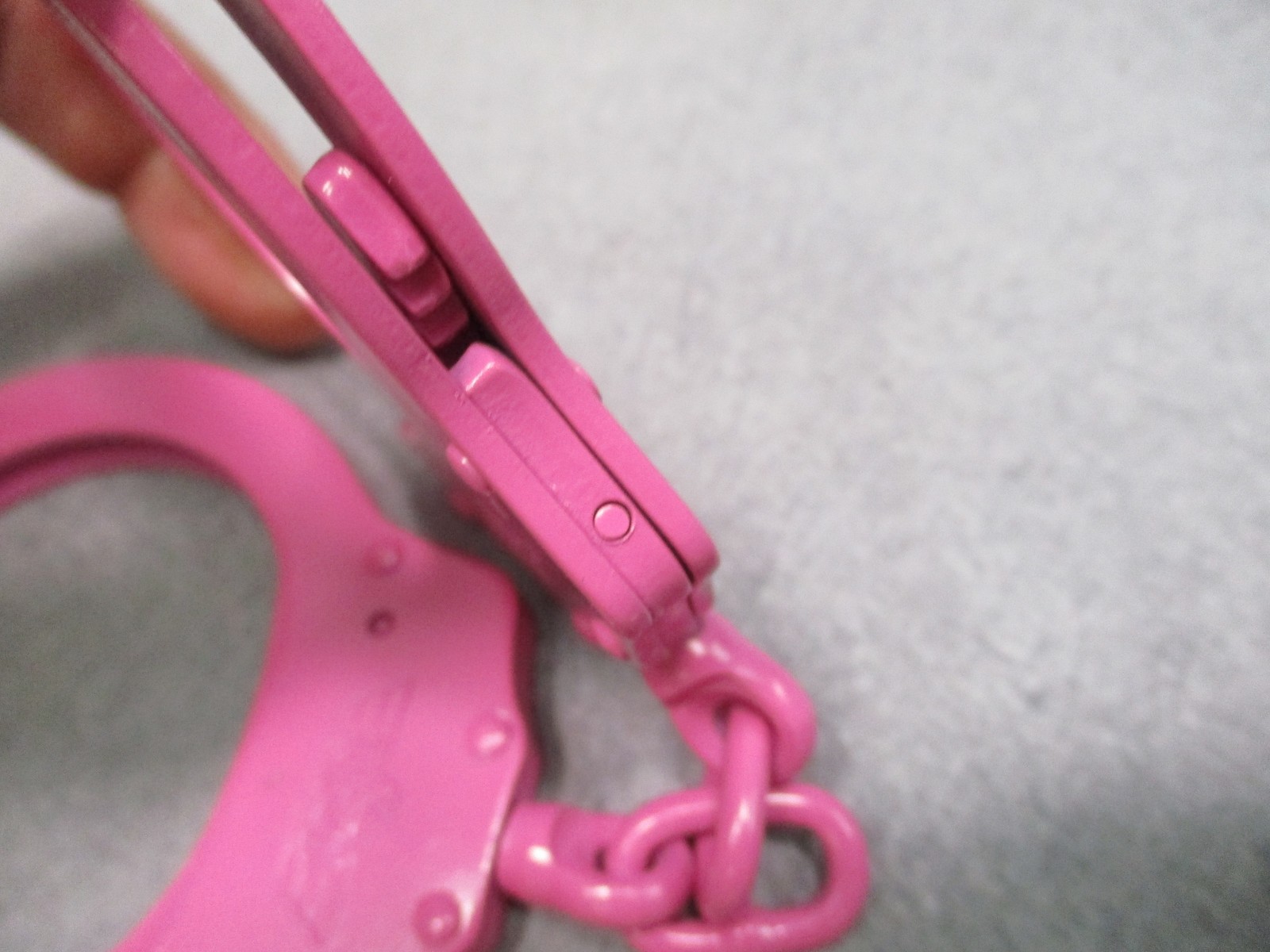 UZI Pink Plated Steel Handcuffs Double Lock with Two Keys New