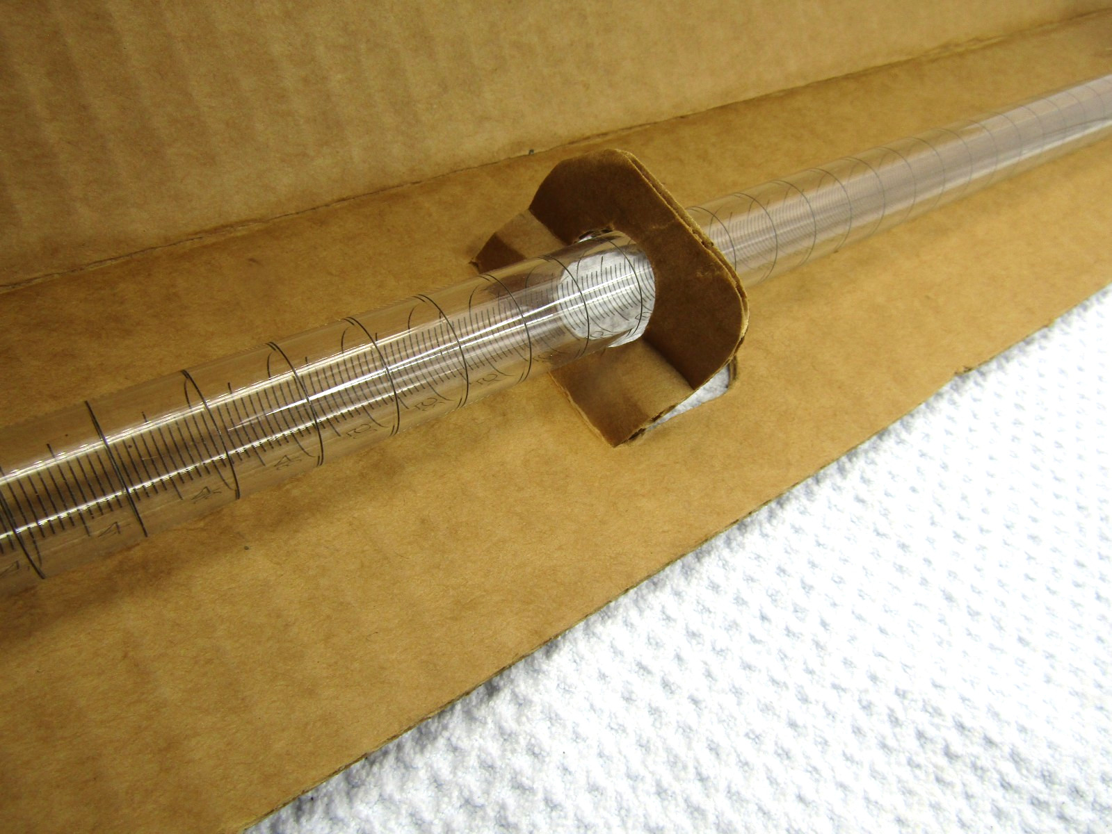 Kimble 17026-F Kimax Glass Buret Straight Bore Ptfe Stopcock Dust Cap 100ml