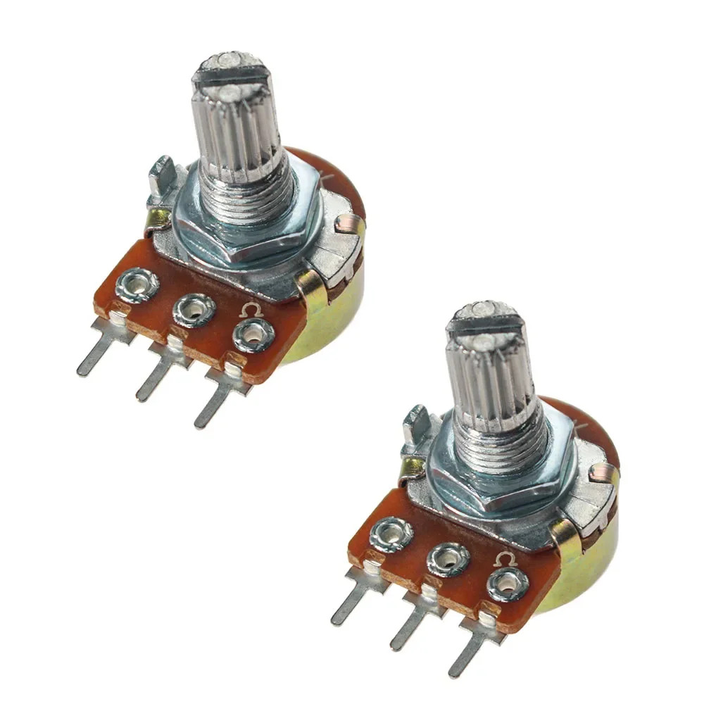10PCS WH148 Potentiometer Shaft 15mm B1K 2K 5K 10K 20K 50K 100K 500K 1M Ohm 3Pin