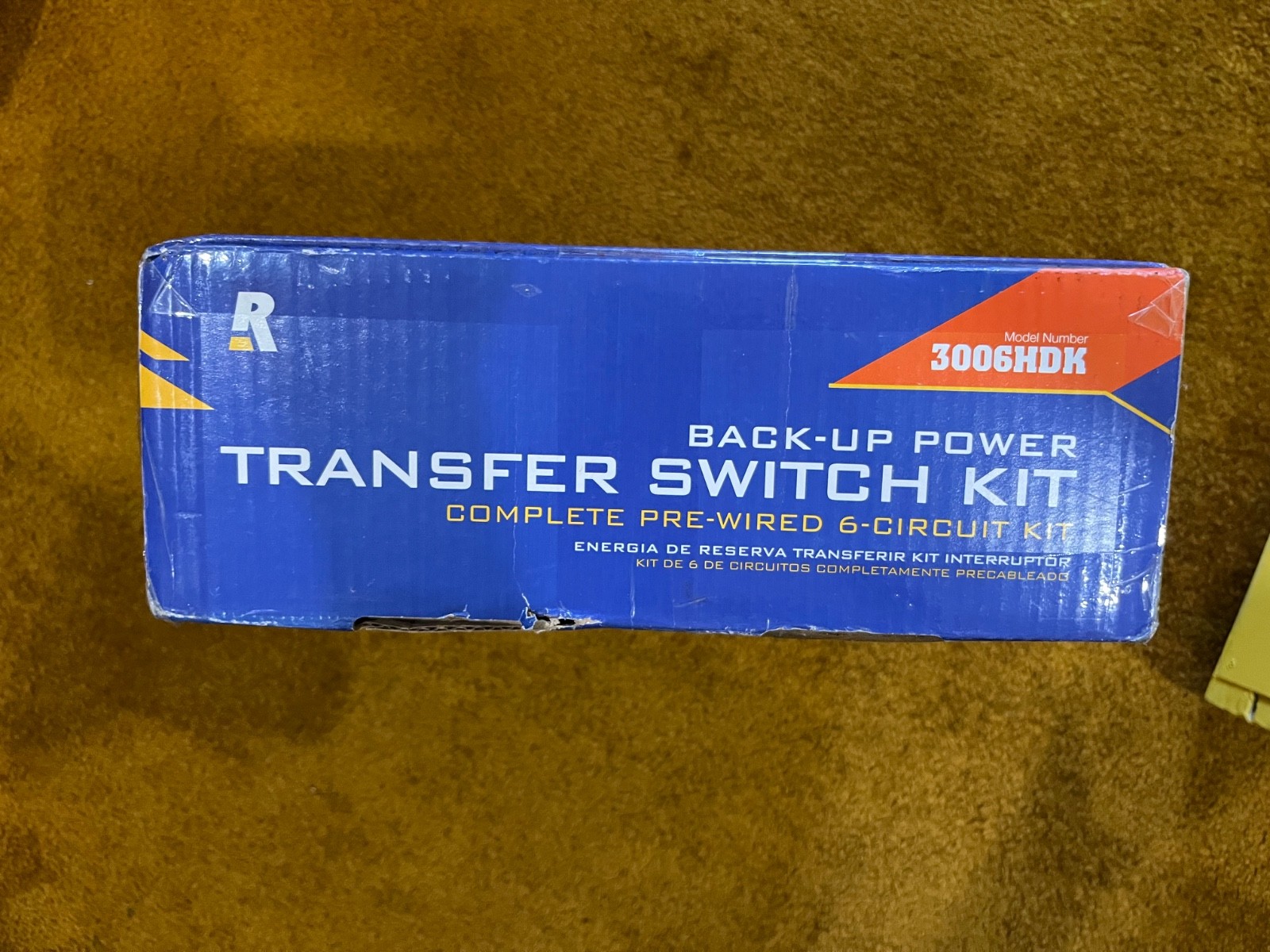 NEW Reliance Controls 3006HDK 6-circuit Generator Power Transfer Switch Kit