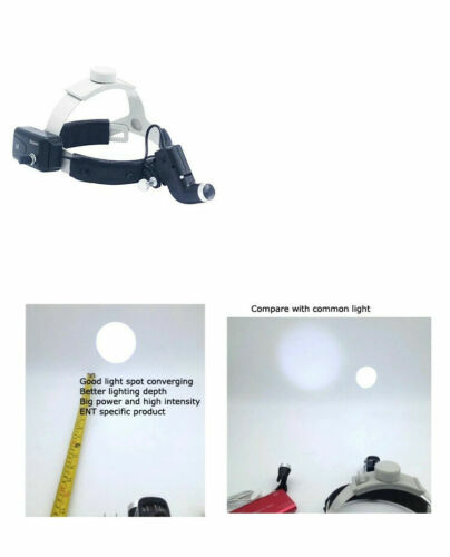 5W Dental Surgical LED Head Light ENT Specific Black with Aluminum Box US STOCK
