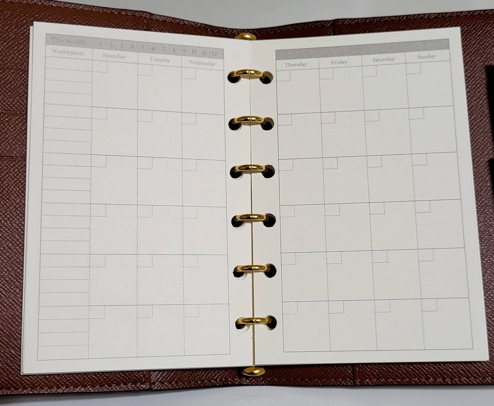 fits Louis Vuitton PM Small Agenda: Monthly Weekly Refill+Pouch+Insert Pen