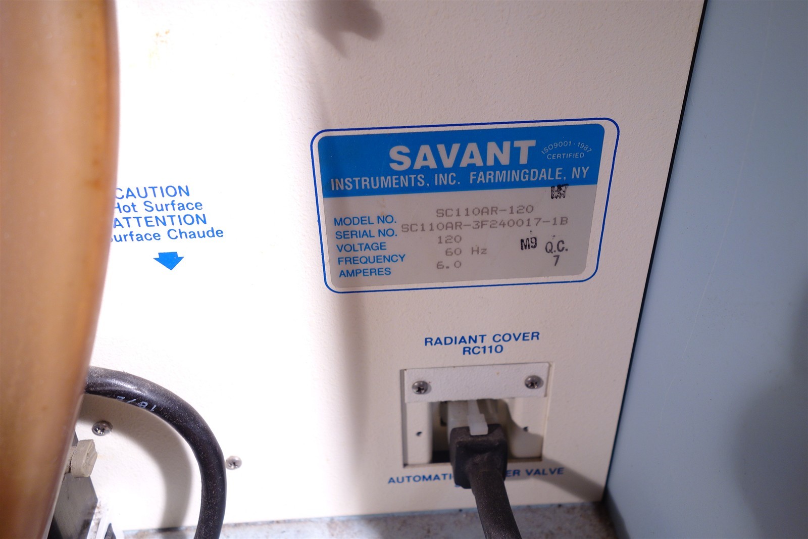 Savant Speedvac Plus AR SC110AR-120 Read Description