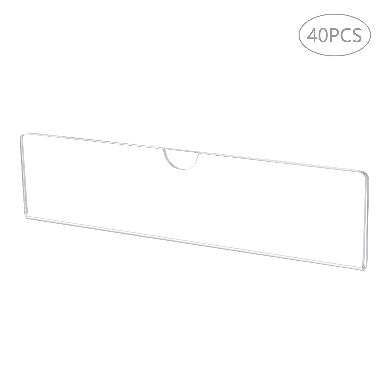 40pcs Office Name Plate Holders Acrylic for Wall Mount Desk Top Name Plates NEW
