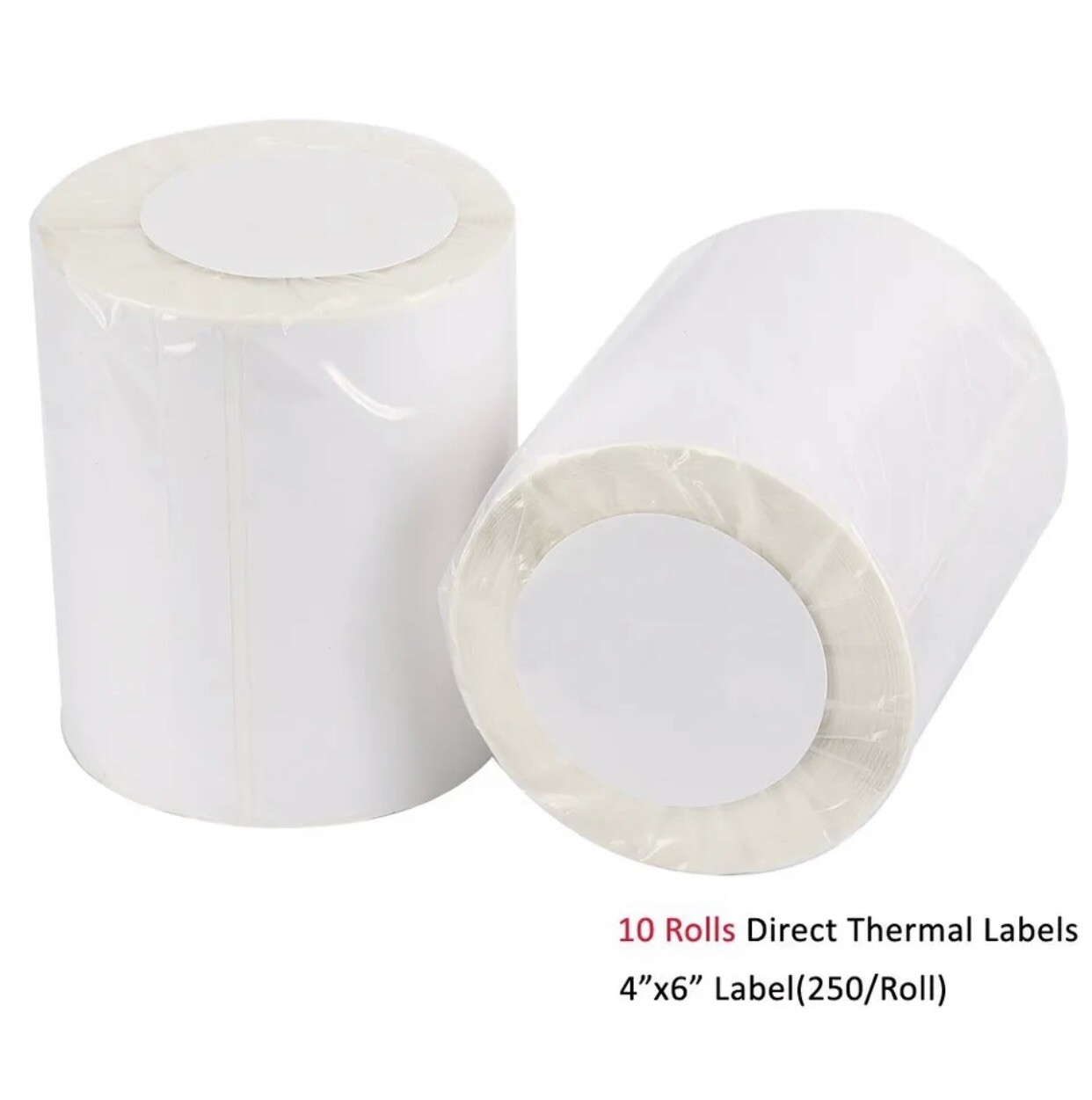 10 Rolls of 250 4×6 Direct Thermal Shipping Labels For Zebra Eltron ZP450 LP2844