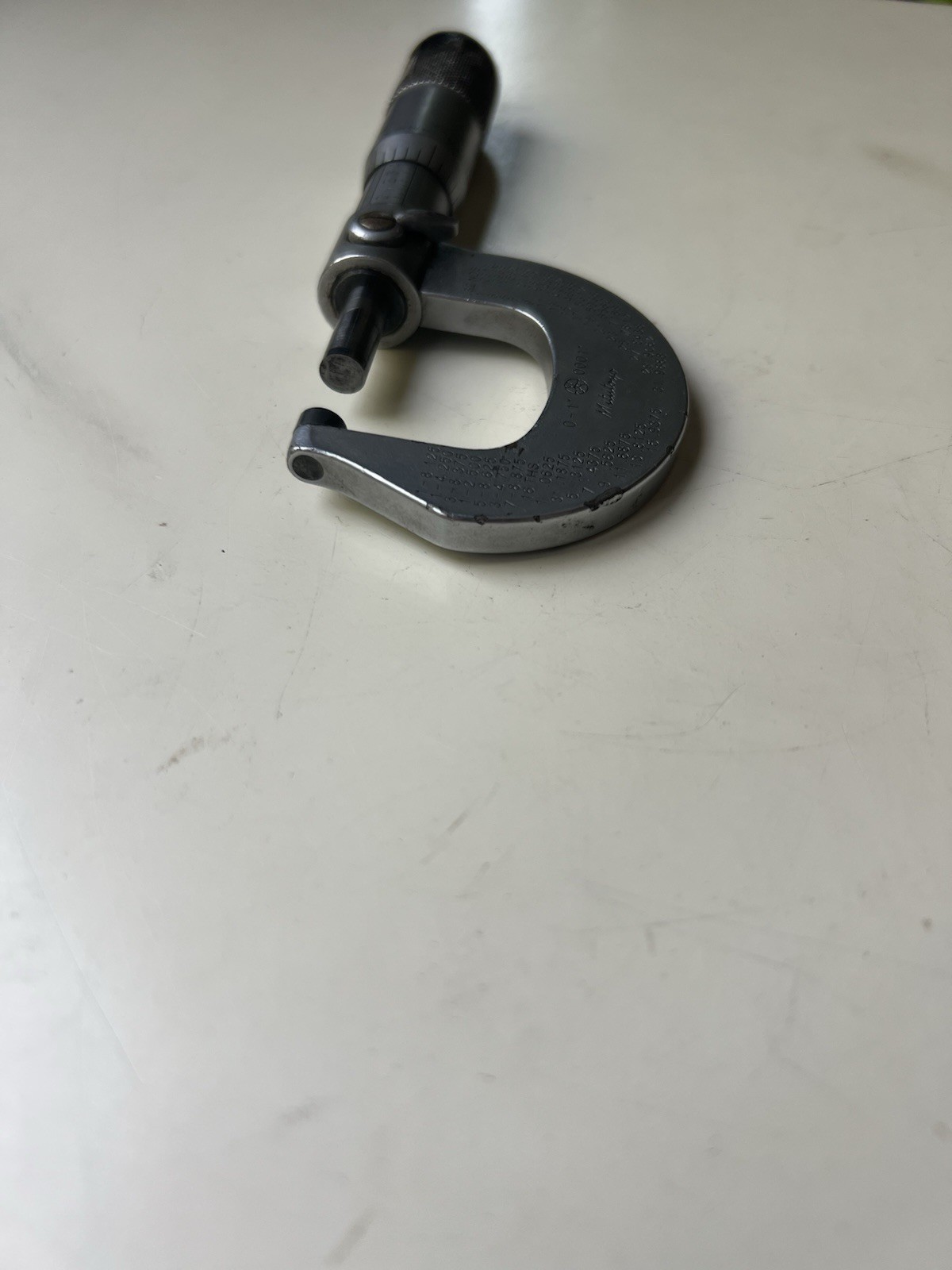 Mitutoyo Micrometer 0-1” .0001” Made in Japan