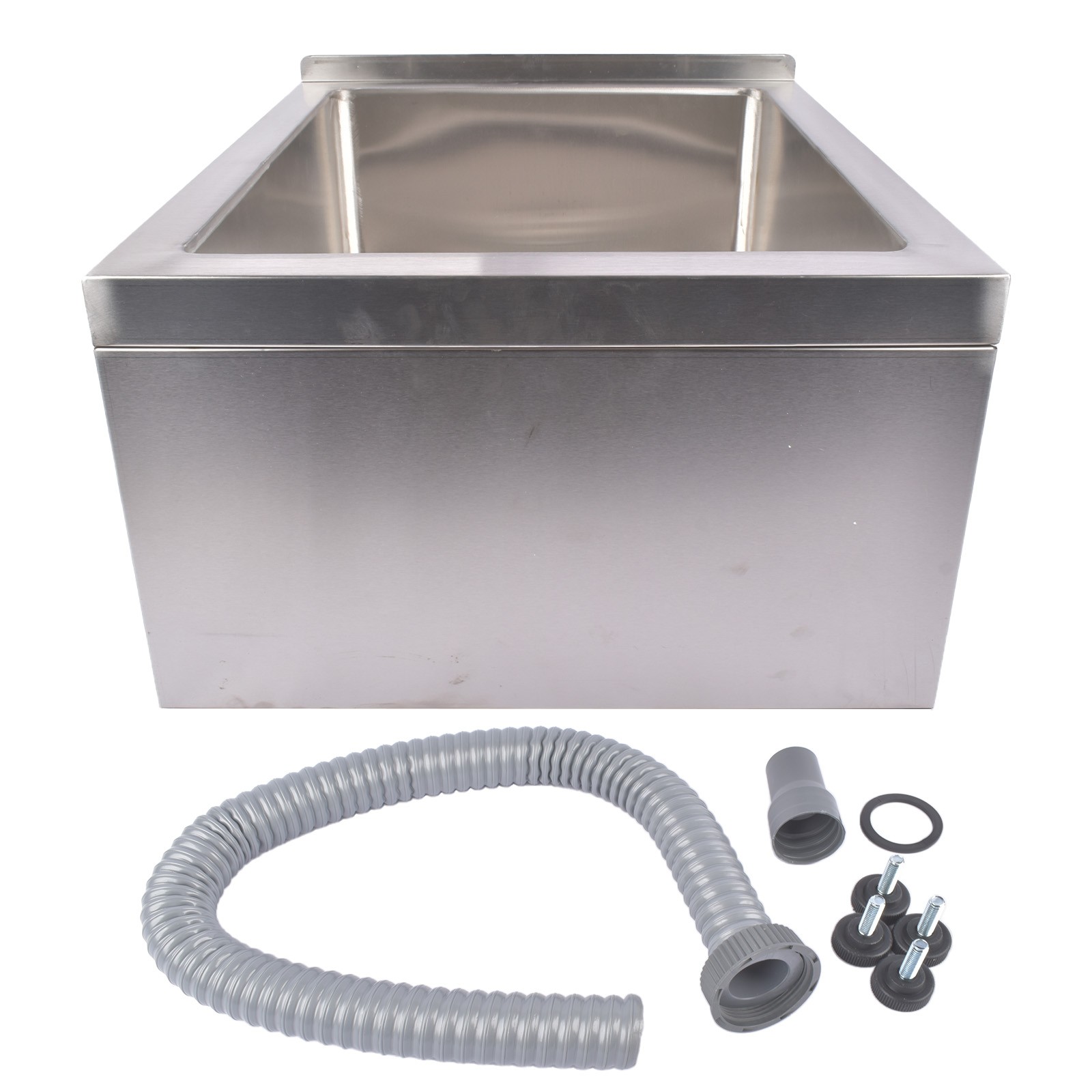 Stainless Steel Floor Mop Sink -22x19x12″ / 24x24x13″ Commercial Mop Sink Silver