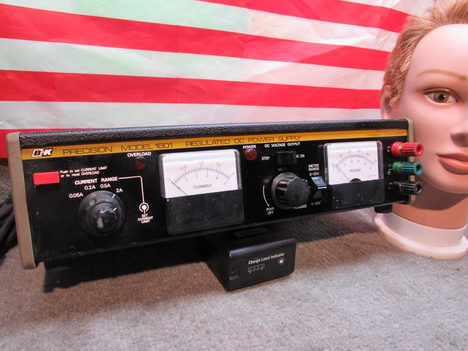 ESTATE* VINTAGE DYNASCAN B&K 1601 DC POWER SUPPLY ~ READ
