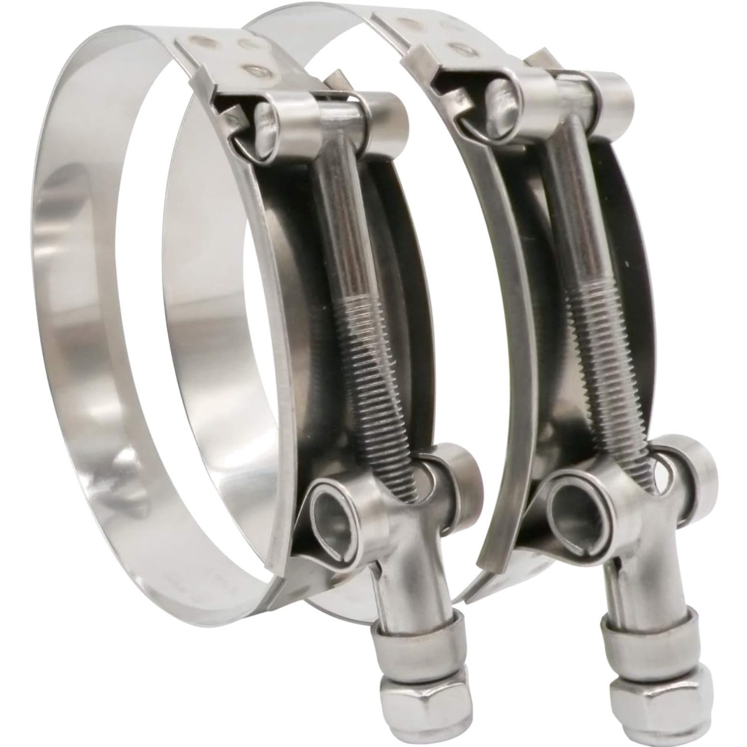 148mm – 155mm T-Bolt Hose OD Clamp – Working Range 5.81″ – 6.12″ for 6 inch H…