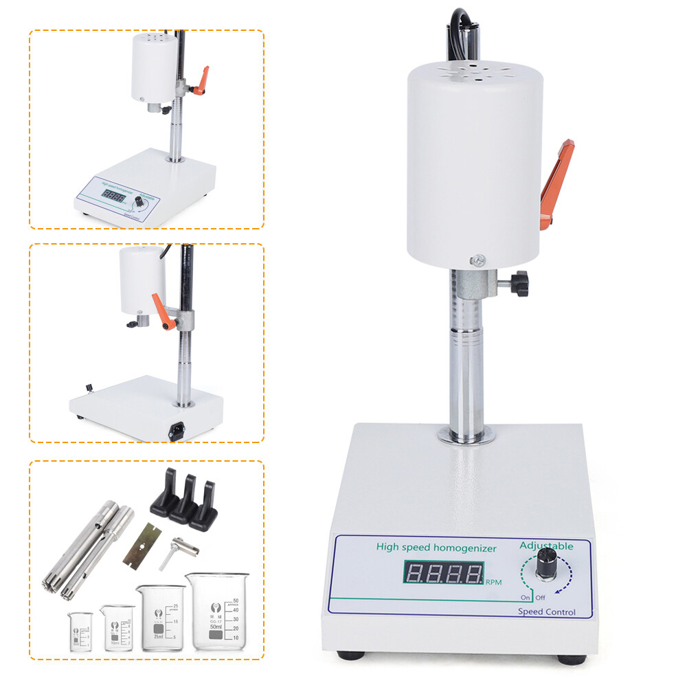 110v Adjustable High Speed Homogenizer Lab Disperser Emulsifier Mixers 22000rpm