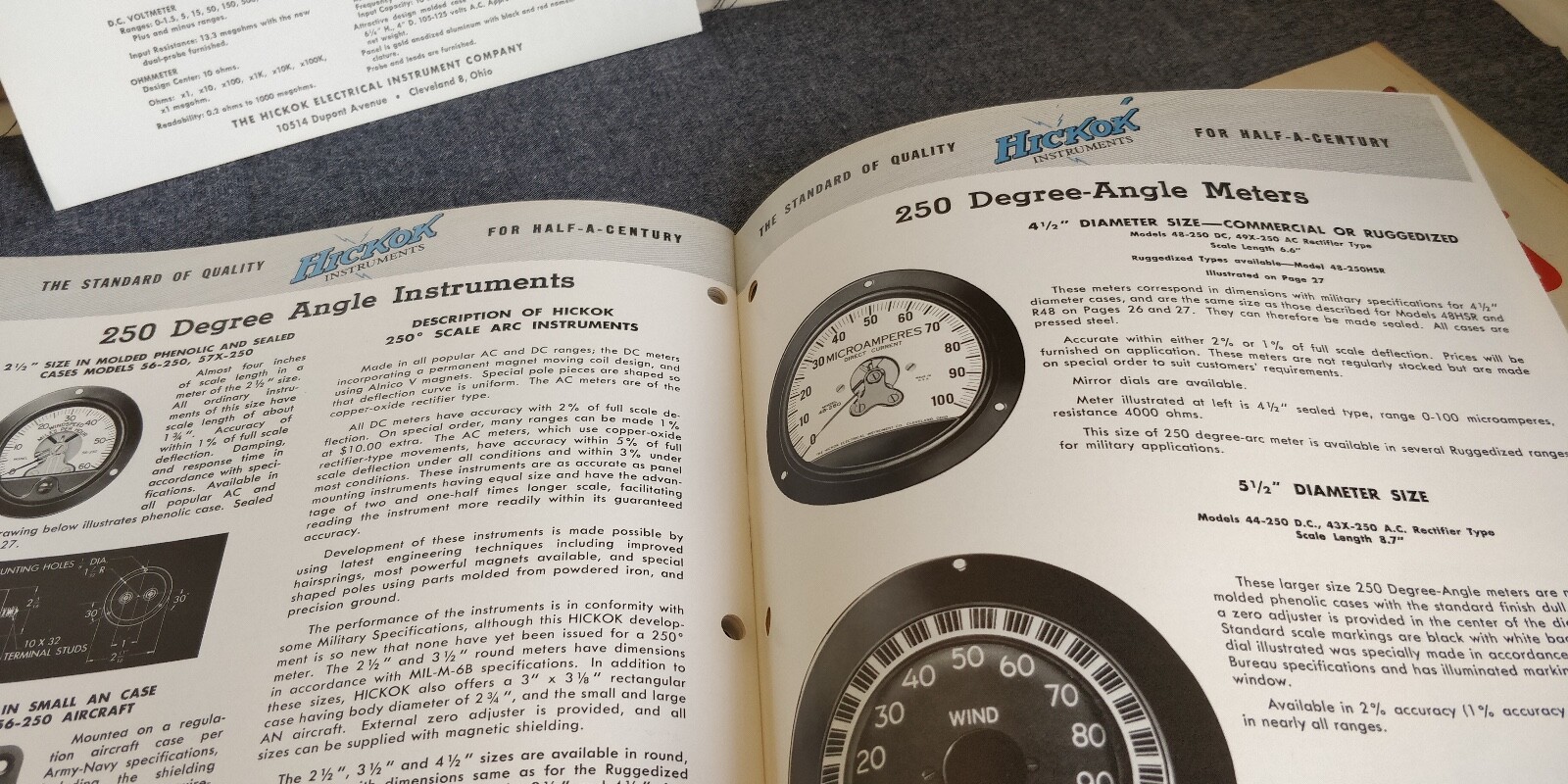 1960 Hickok Catalog No. 39 ~ Electrical Indicating Instruments + Price List +++