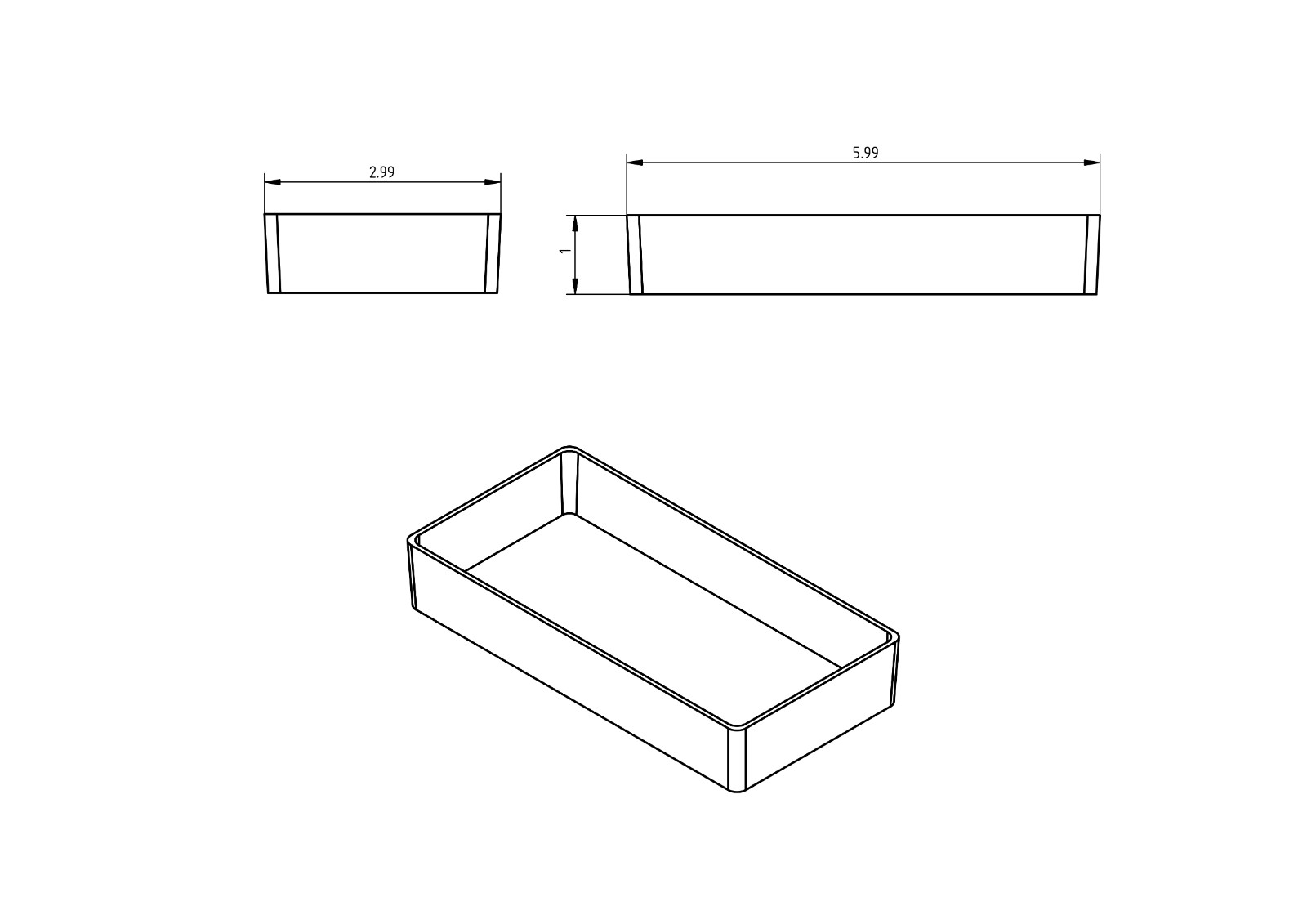 32pc 3×6″ Drawer Organizer Bins Modular Storage Hardware Craft Toolbox System