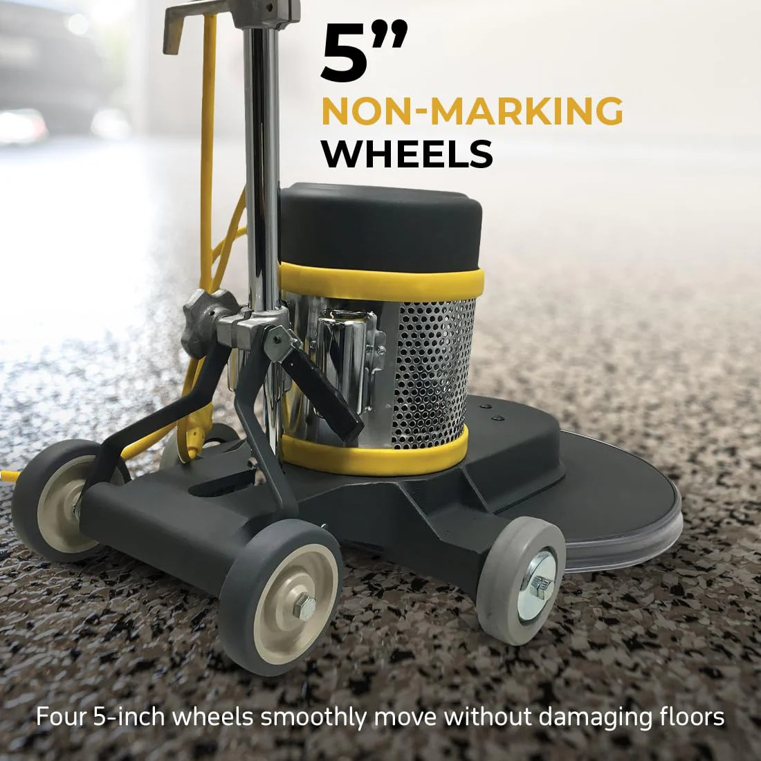 Koblenz B-1500-P High-Speed Floor Burnisher, Includes 20″ Floor Cleaner Pad, 1.5