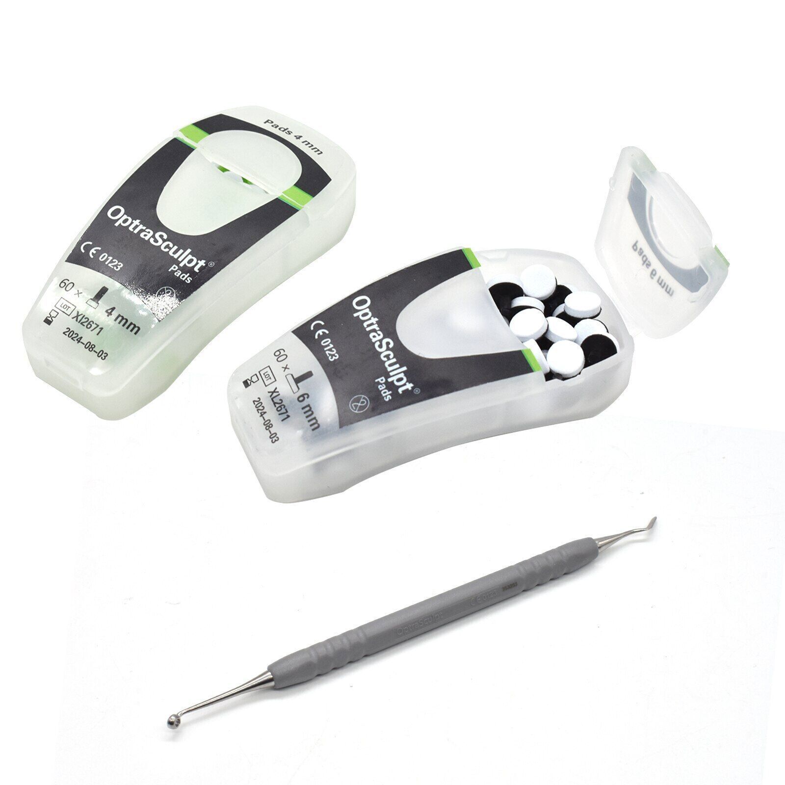 Dental OptraSculpt Foam Pads Kit Veneer Composite Resin Filling Spatula Handle