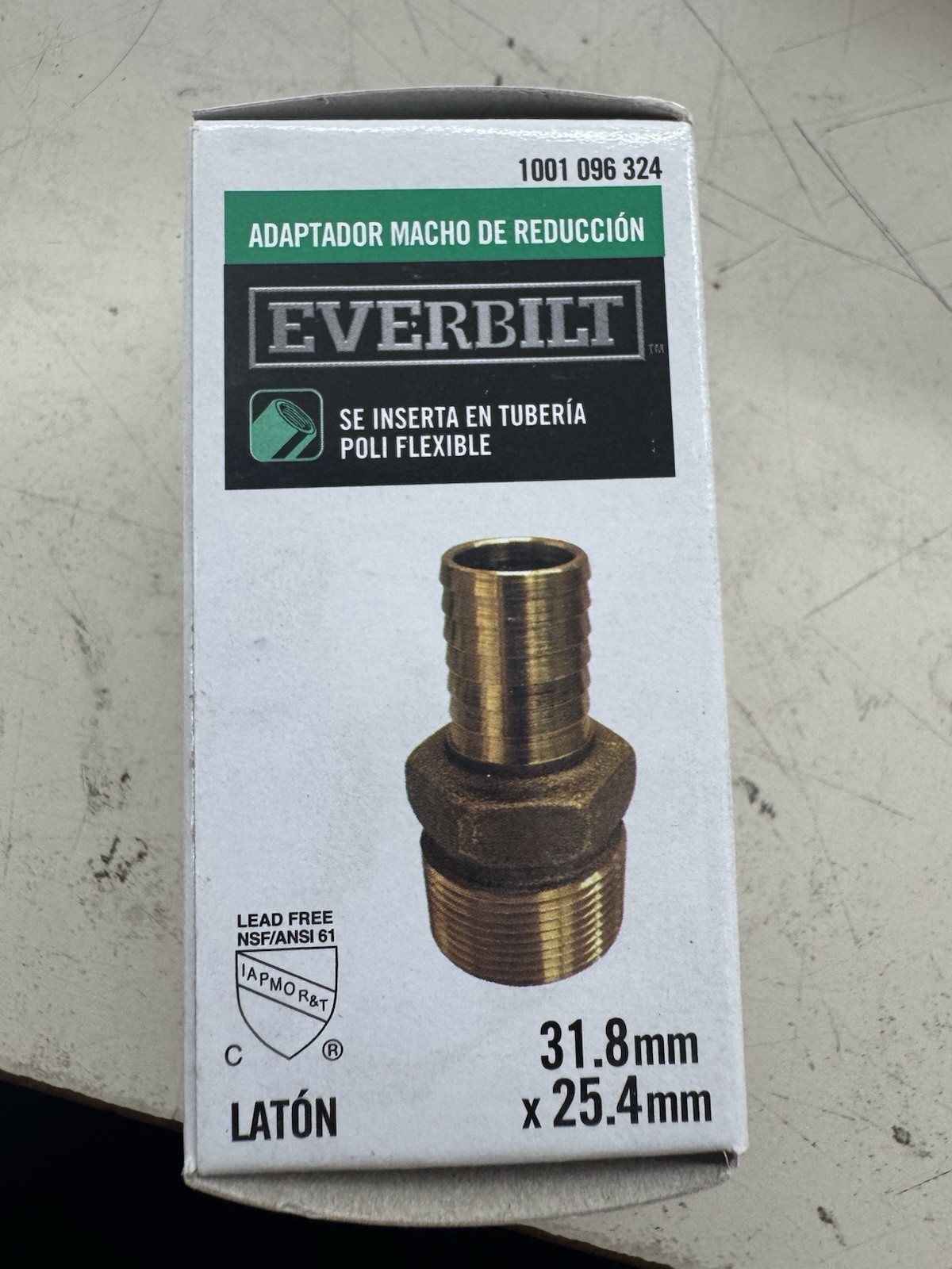 1-1/4 In. MPT X 1-1/4In. Insert Brass Male Adapter Fast Shipping