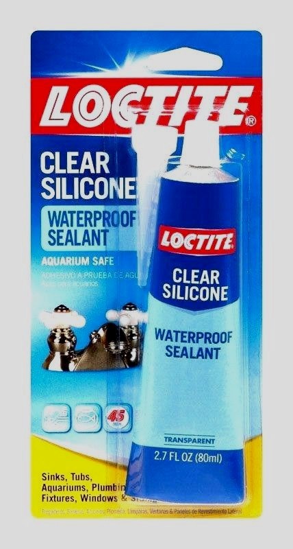 LOCTITE Clear Silicone *WATERPROOF* Sealant Aquarium Sink Window Glass New 2.7oz