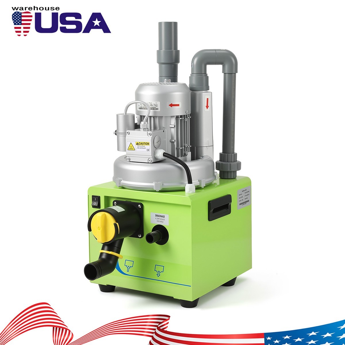 FDA Dental Silent Oil-Free Dental Air Compressor/Suction Machine Vacuum System