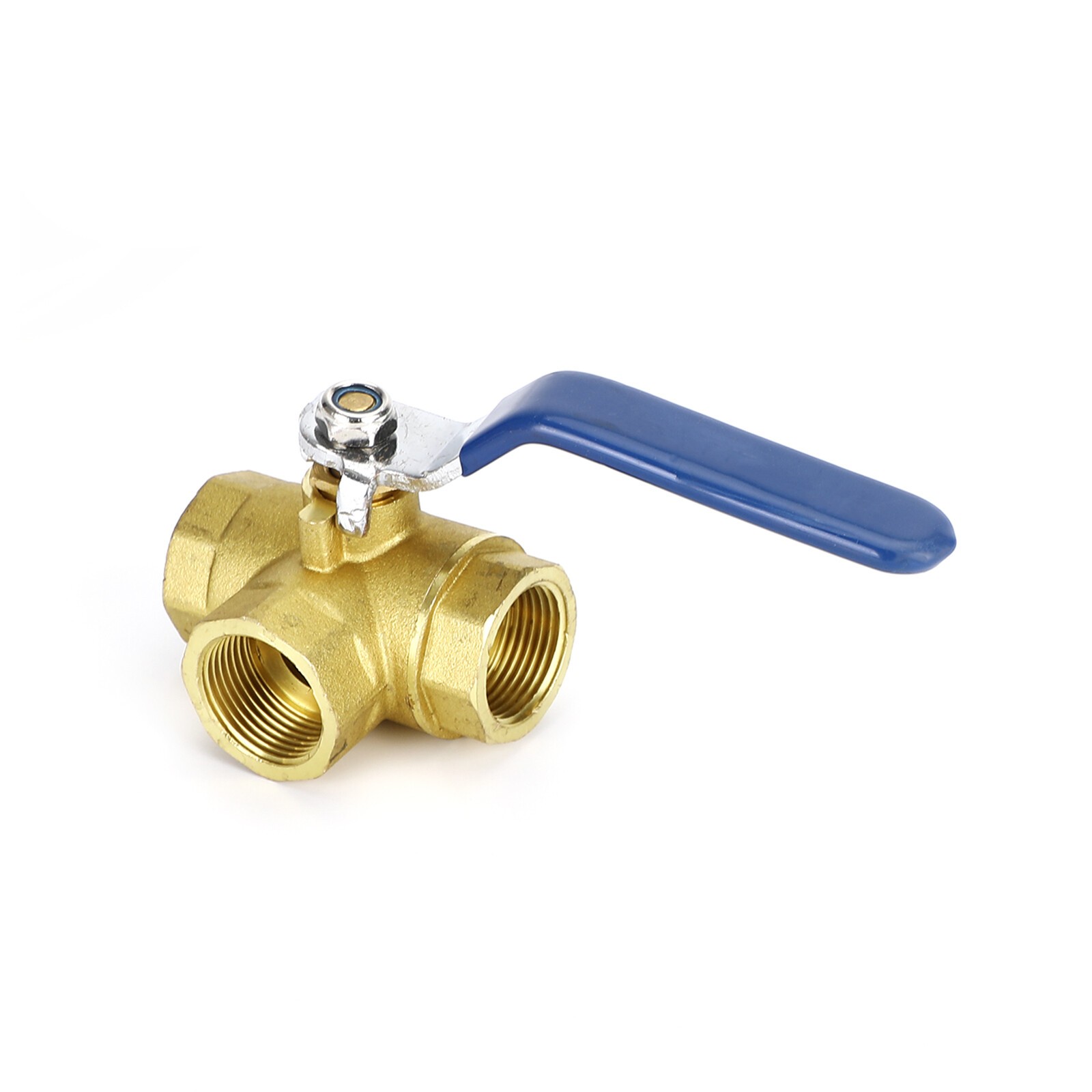 3/4″ 3 Way Ball Valve Female L Port Vinly Insulation Handle 600 WOG DN20 USA