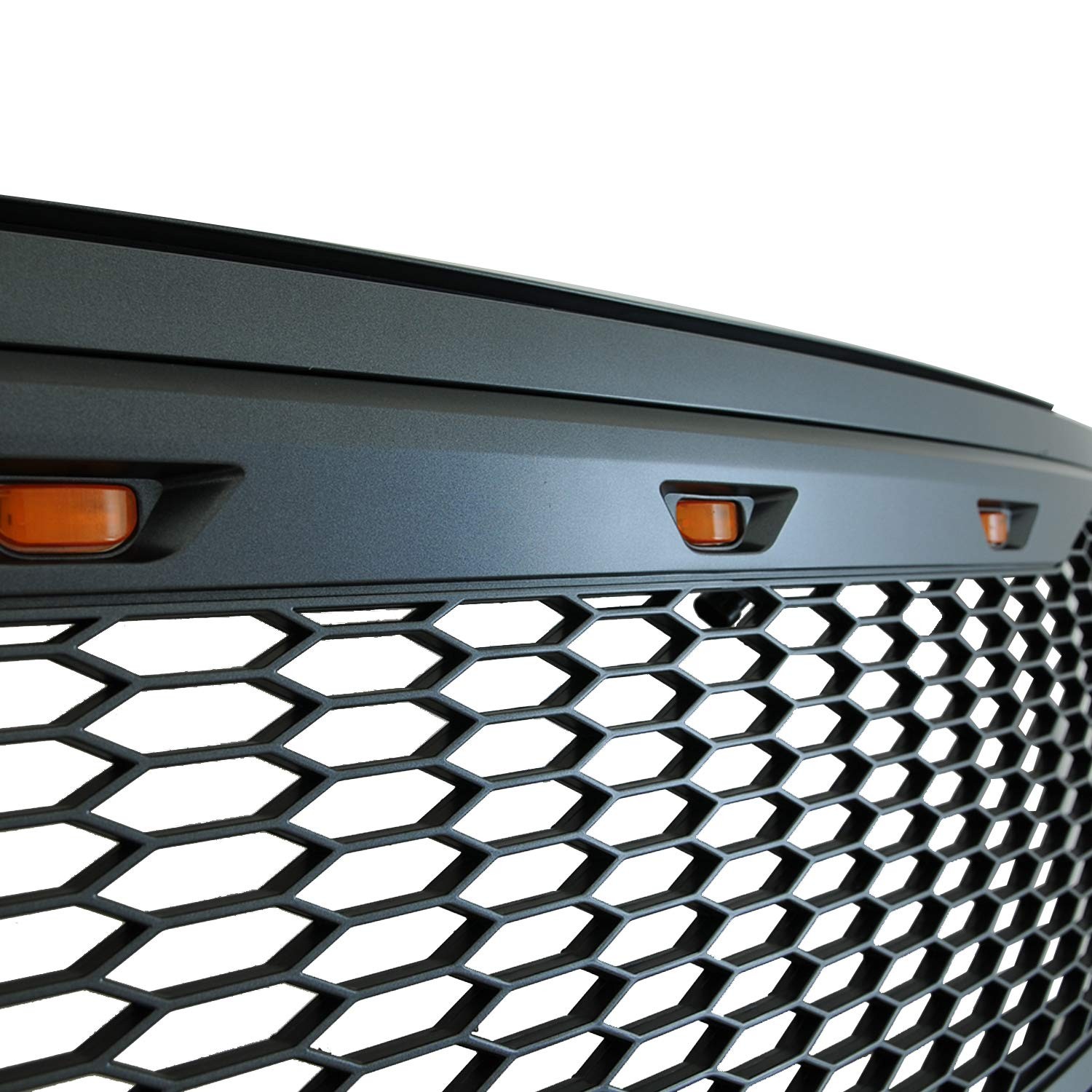 HONEYCOMB MESH GRILL FRONT GRILLE FOR 2017-2019 Ford Super Duty METALLIC GRAY