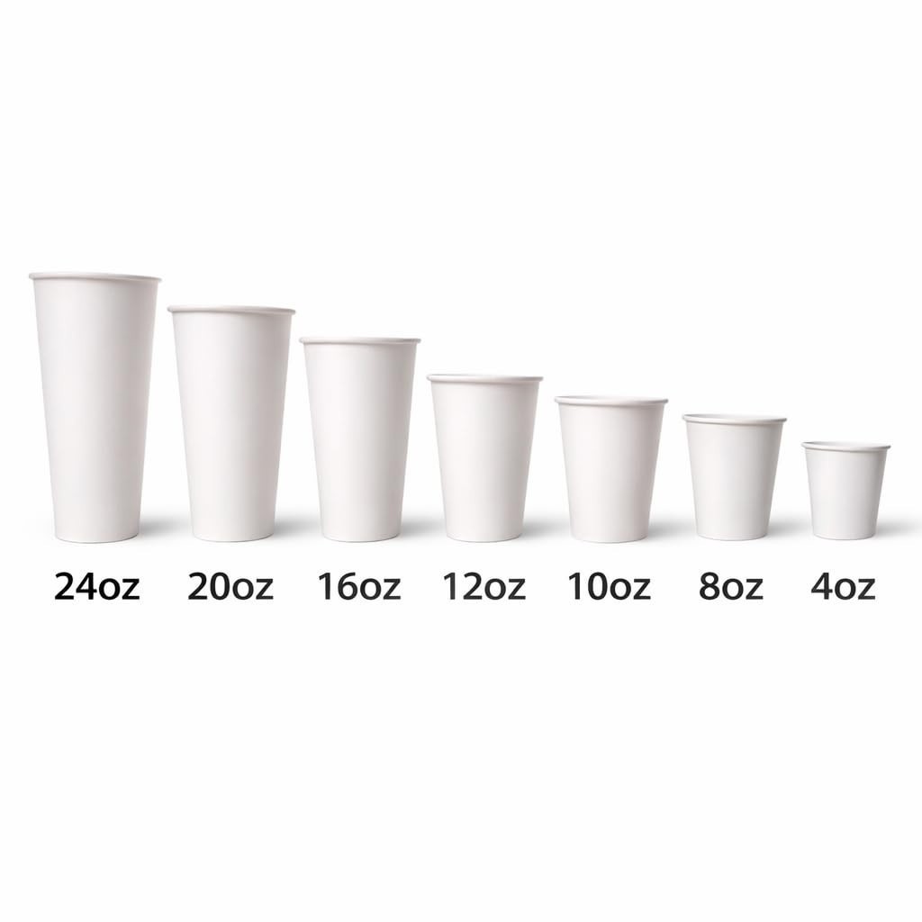 Sierra 12oz Paper Hot Cups, 1000 Count Disposable Coffee Cups, 20 Packs of 50