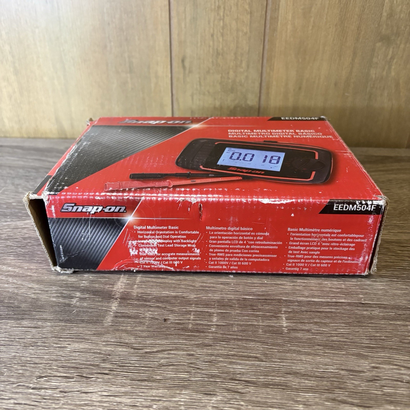 Snap On EEDM504F Basic TRMS Digital Multimeter with Leads & Pouch – 13978